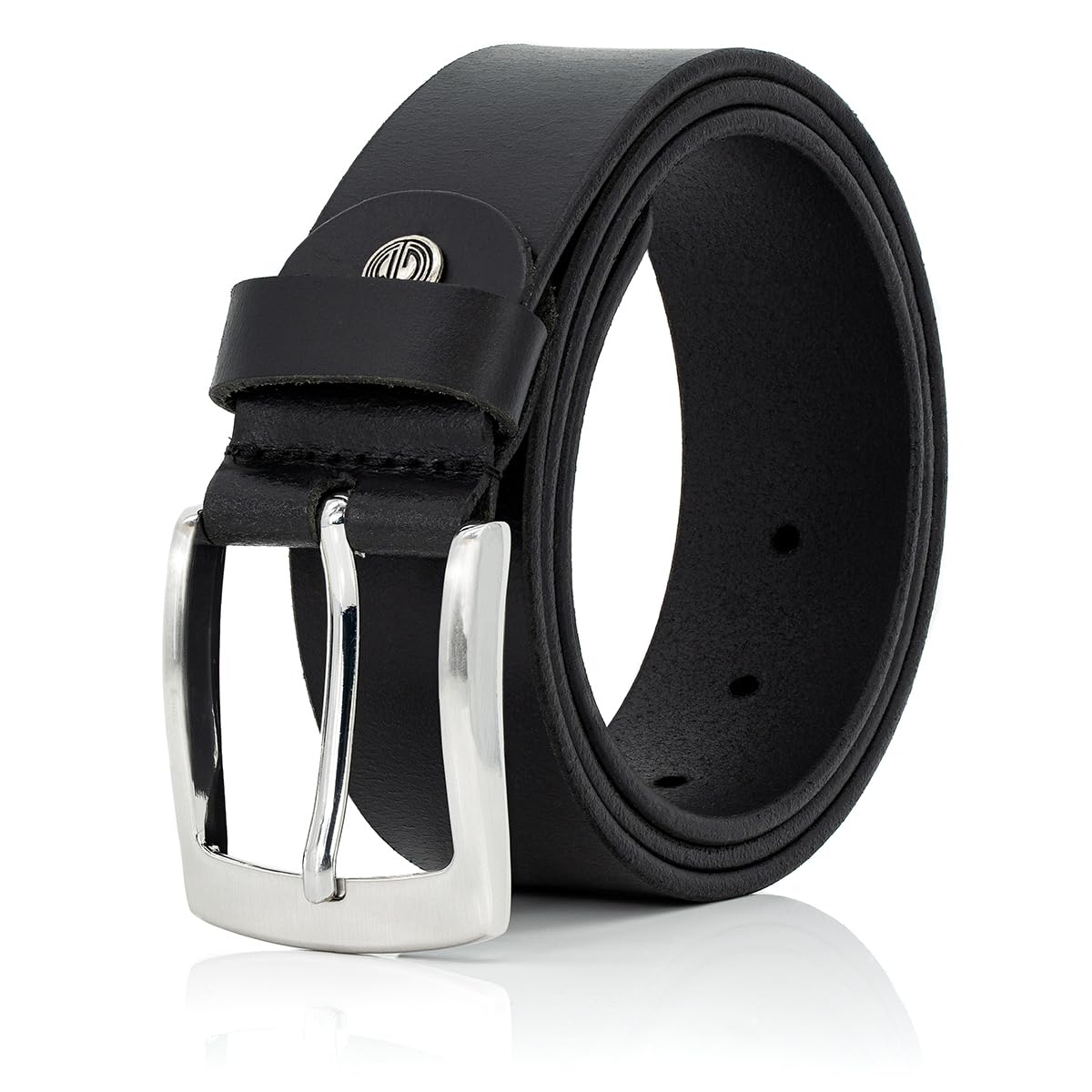 LINDENMANN Gürtel Herren Vollledergürtel aus Büffelleder, 40 mm breit, kürzbar, Gürtel, Ledergürtel, Jeans-Gürtel, XL, schwarz Bundweite 105 cm Gesamtlänge 120 cm W 41.3 XL Angebot bei HelloDeals