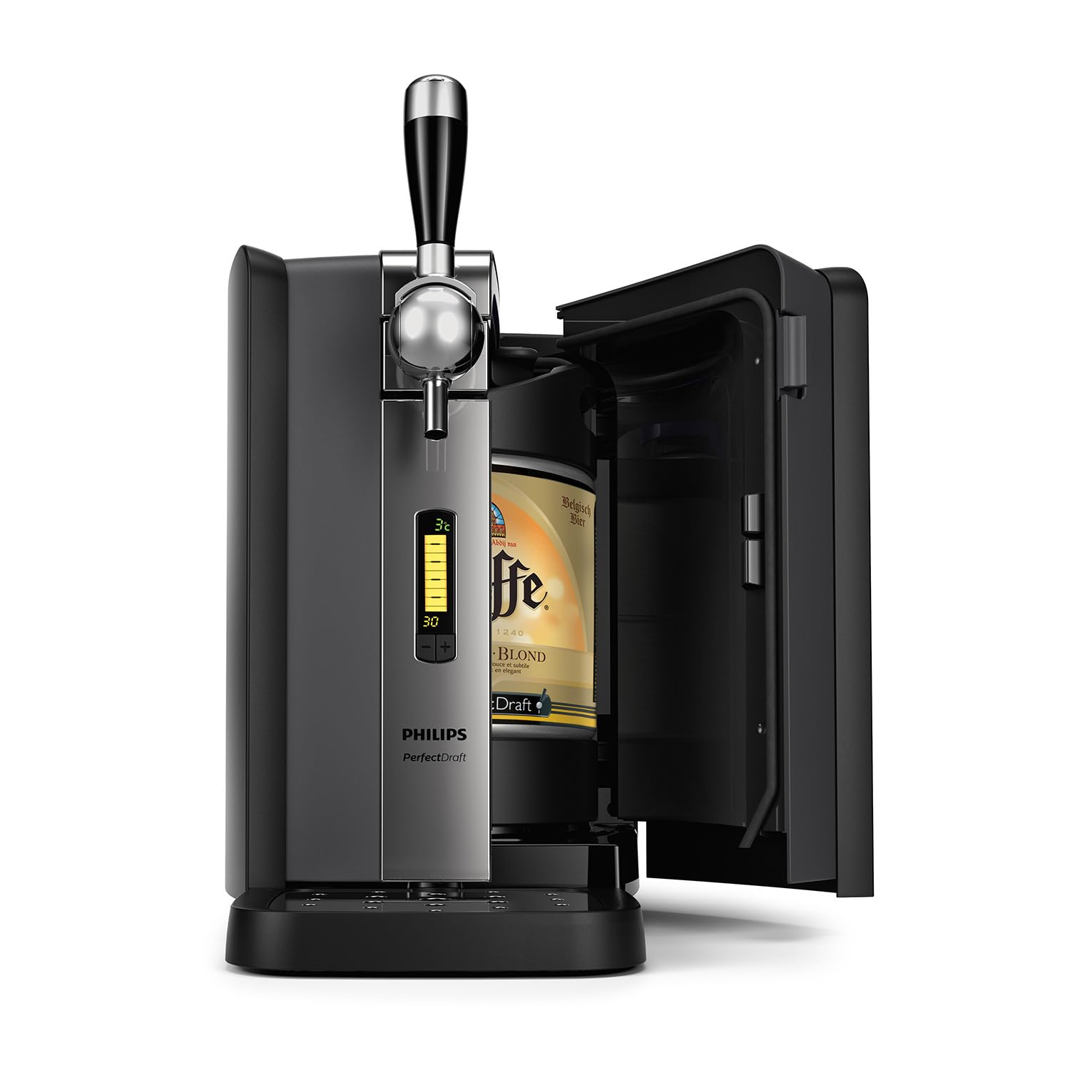 Philips PerfectDraft - Bierzapfmaschine, 6-Liter-Fässer, 30 Tage Bier, 3 °C LCD-Display, 70 W Leistung (HD3720/25), 49.4 x 26.1 x 44.4 cm Angebot bei HelloDeals