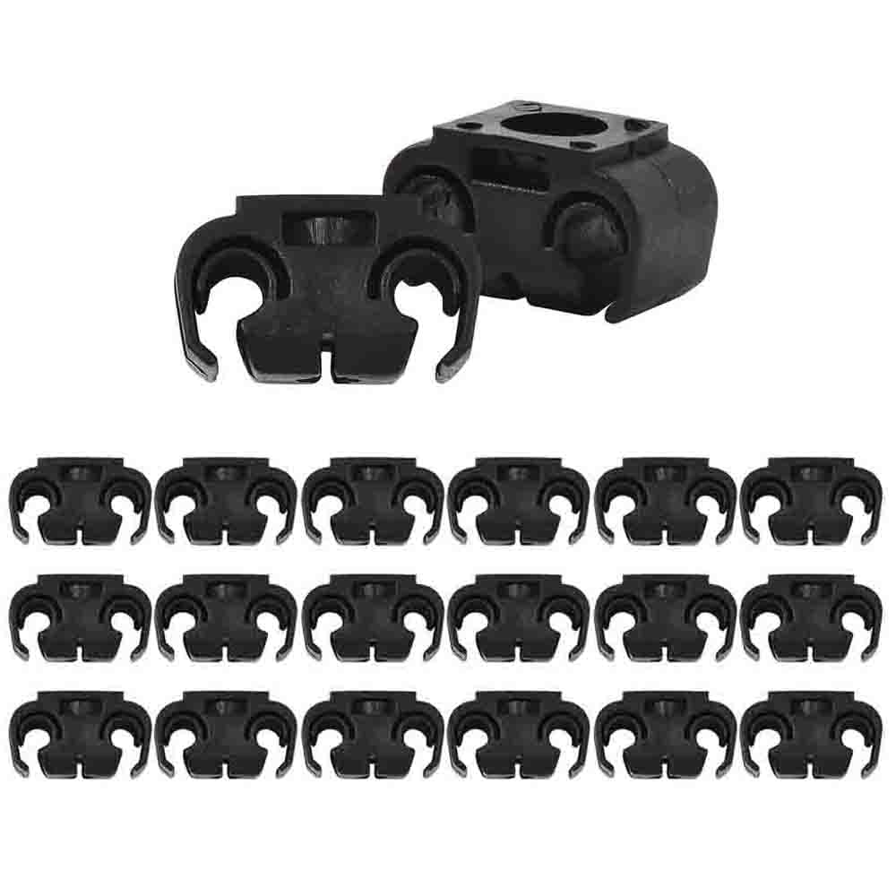 Aiyomi 20PCS Auto Bremsleitung Clip Bremsleitung Halter Bremsschlauch Clip Kunststoff Bremsschlaeuche Clip Schwarz Angebot bei HelloDeals