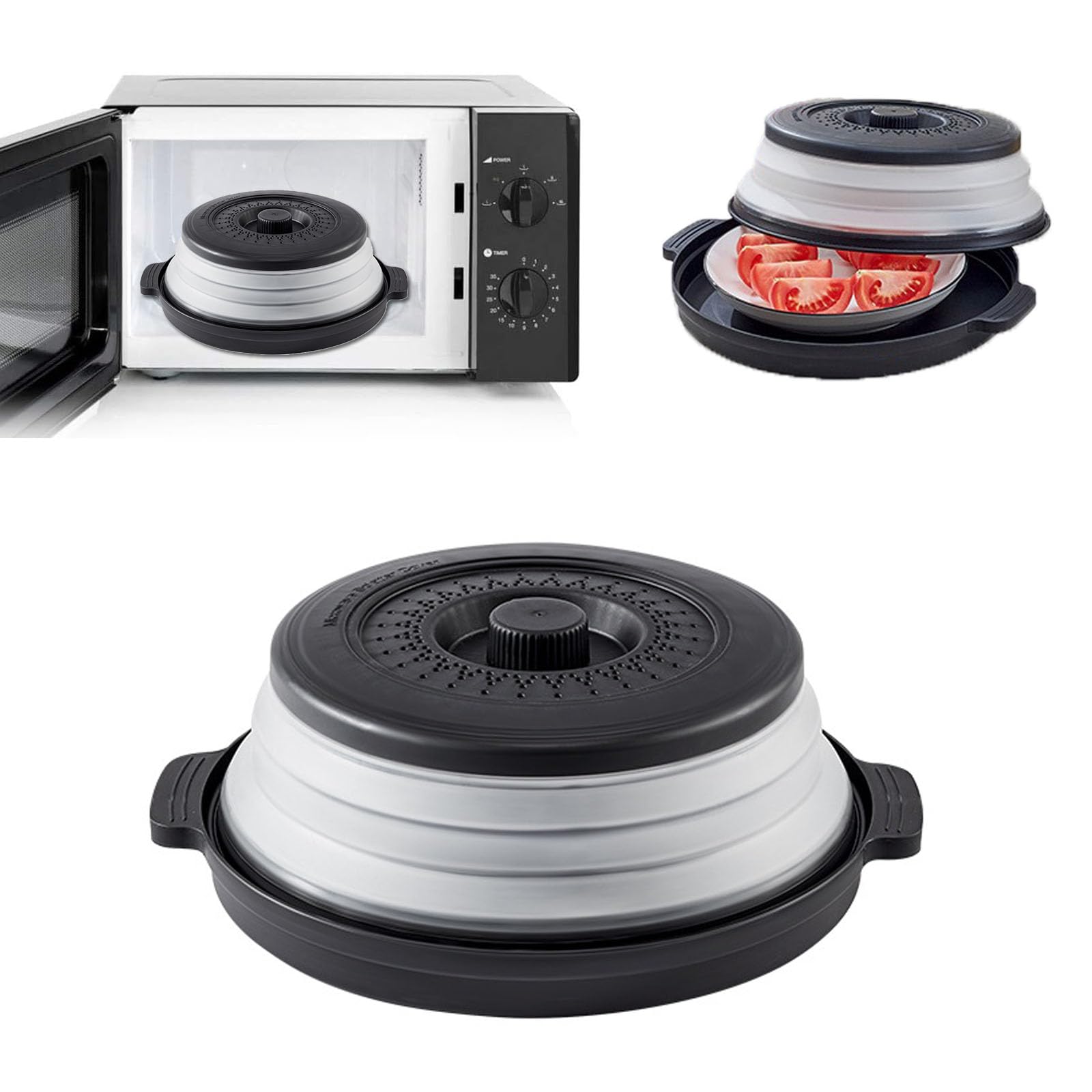 Abdeckhaube Mikrowellen Mit Sieb Faltbare Mikrowellenabdeckung Faltbare Mikrowellenabdeckung Mit Haken Für Die Mikrowelle Verhindert Spritzen Auch Gemüse Obstfilterkorb Lebensmittelkonservierung Angebot bei HelloDeals