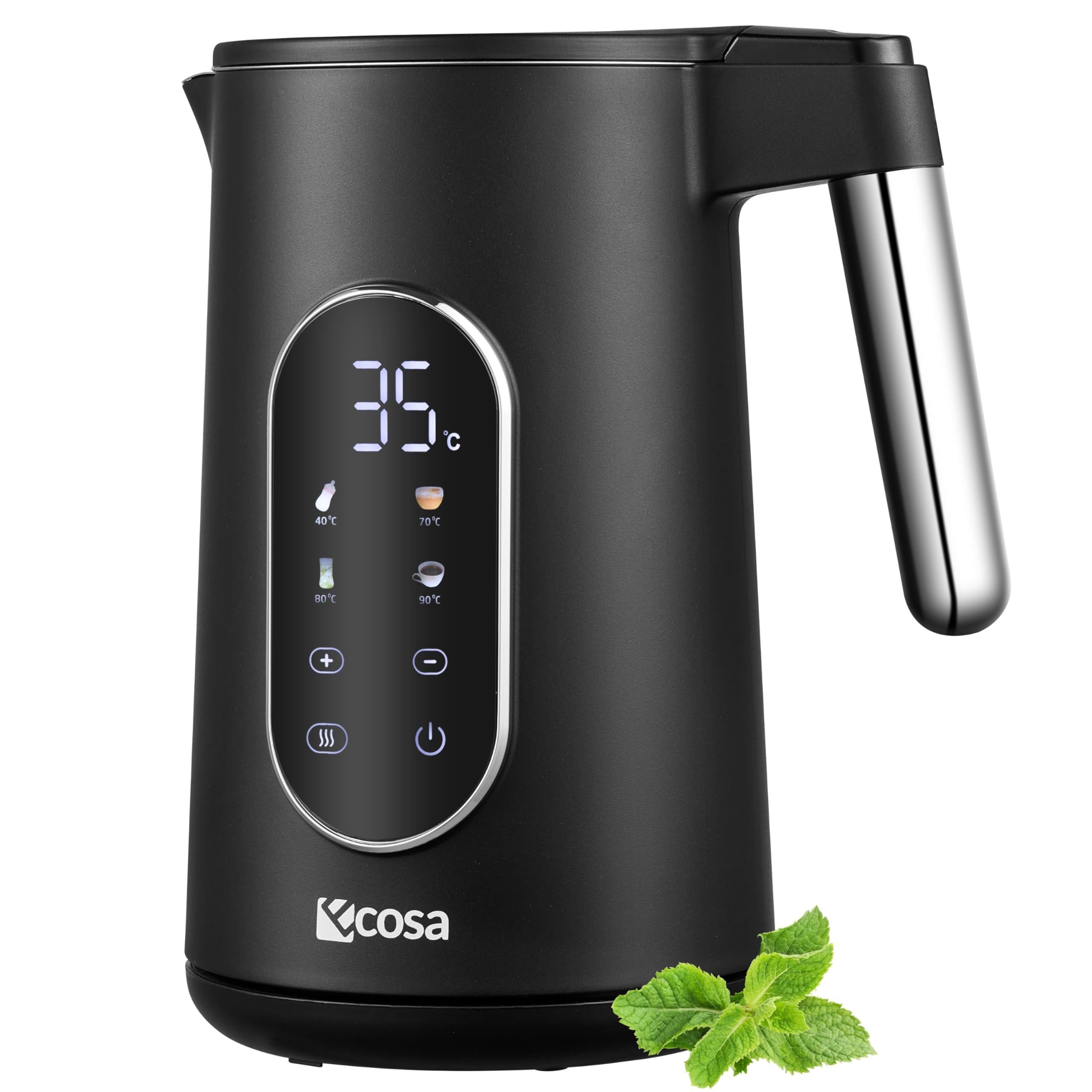 Wasserkocher Edelstahl mit Temperatureinstellung (40°C-100°C) 1,7 Liter Teekocher Warmhaltefunktion LED Display mit Temperaturwahl 2200 Watt 100% BPA FREI Wasser Kocher Water Kettle Angebot bei HelloDeals