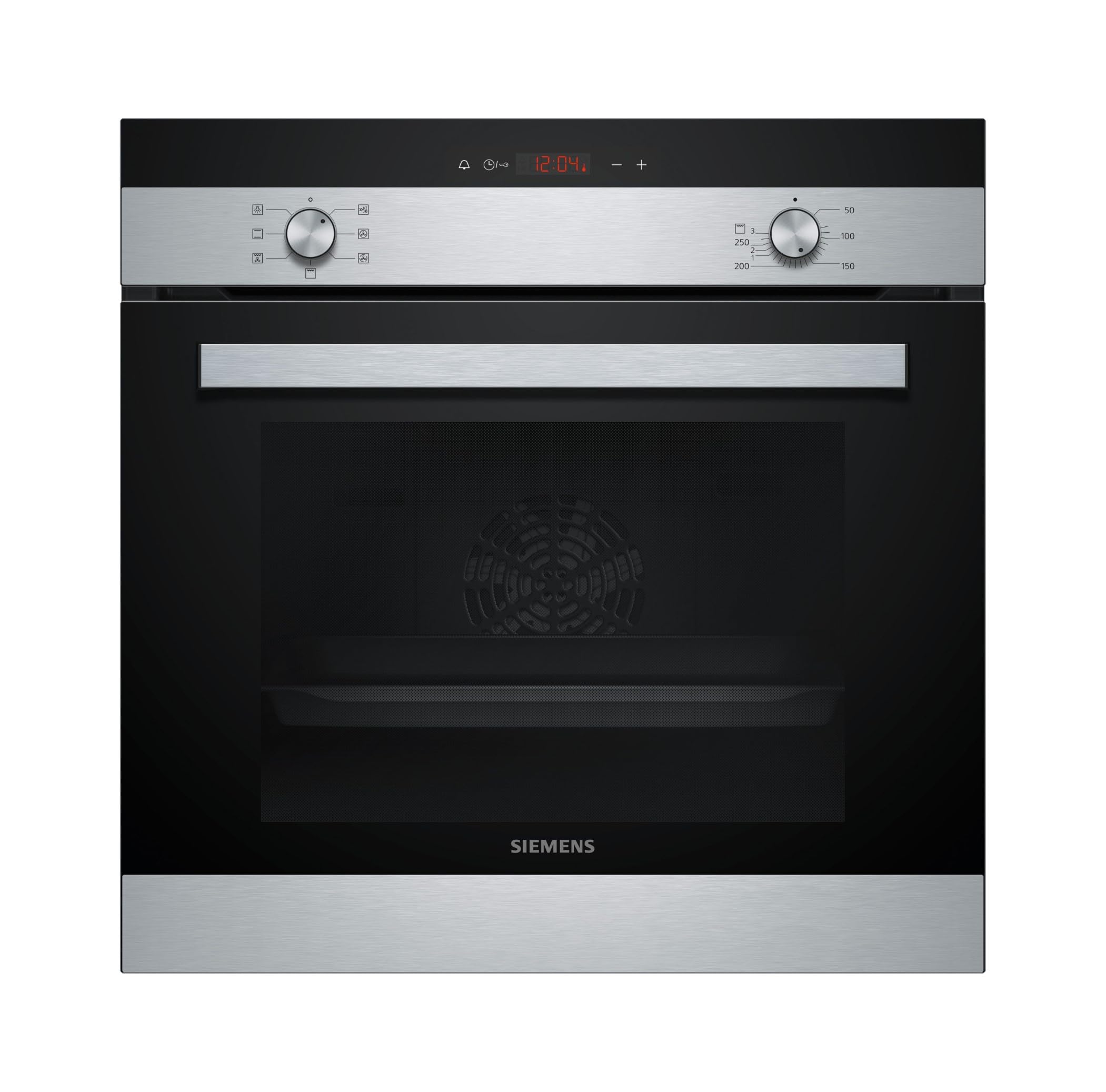 Siemens HB113FBS1 iQ100 Einbau-Elektro-Backofen / Edelstahl / A / Schnellaufheizung / 3D Heißluft Plus / Einfache Reinigung mit granit Glanz-Emaille Black, Stainless Steel Ohne Selbstreinigung iQ100 Angebot bei HelloDeals