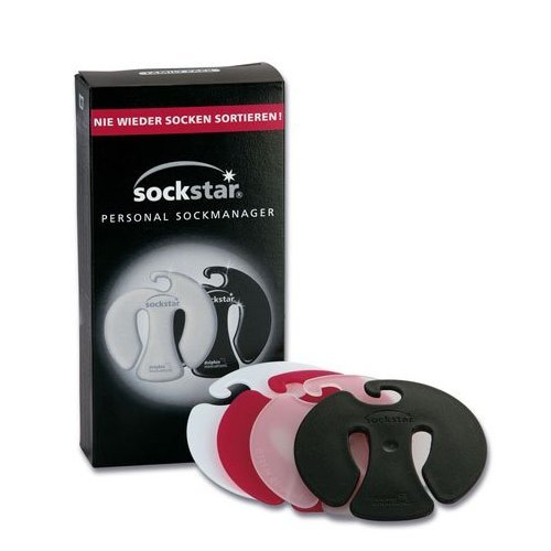 Sockstar Sockenclips Black & White - Family Pack = 20 Clips in 4 Design-Farben A 1 - Pack Angebot bei HelloDeals
