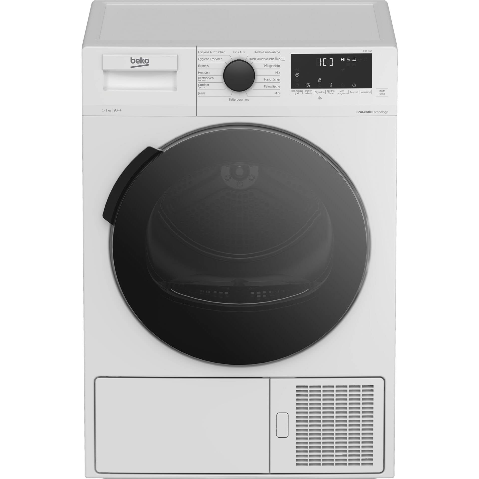 Beko DHC946GX b300 Wärmepumpentrockner, Wäschetrockner, 9 kg, Frontlader, AquaWave Schontrommel, Hygiene Trocknen & Hygiene Auffrischen, 15 Programme, Weiß 2021 9 kg Angebot bei HelloDeals