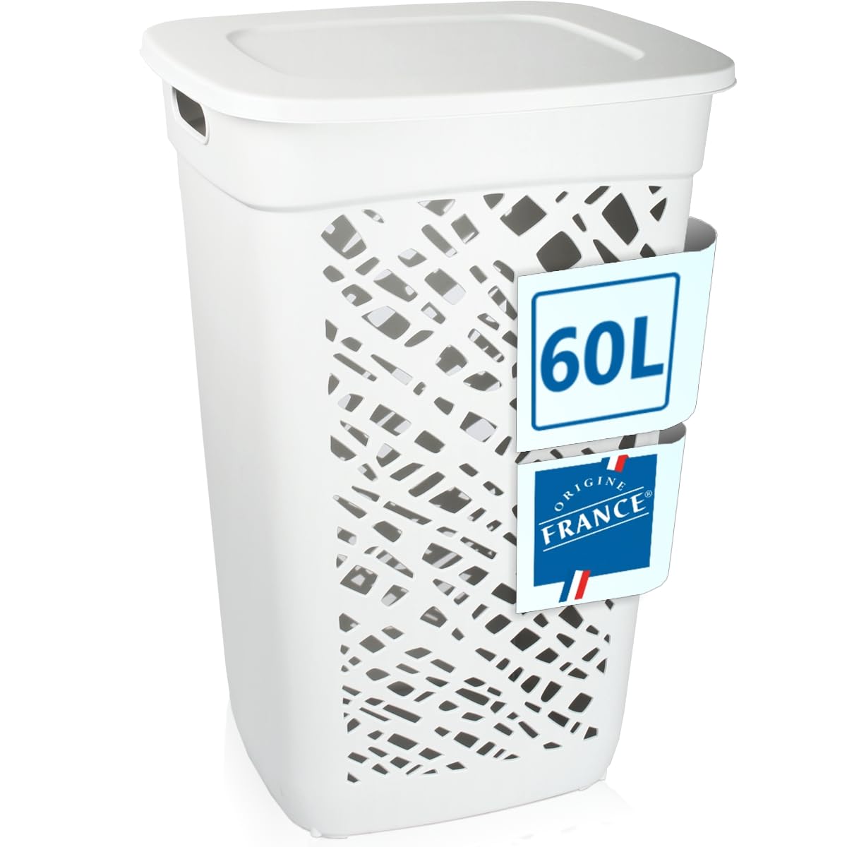 Wäschebox Wäschesammler 60L Wäschekorb mit Deckel Wäscheaufbewahrung aus Kunststoff Wäsche Sortierer Angebot bei HelloDeals