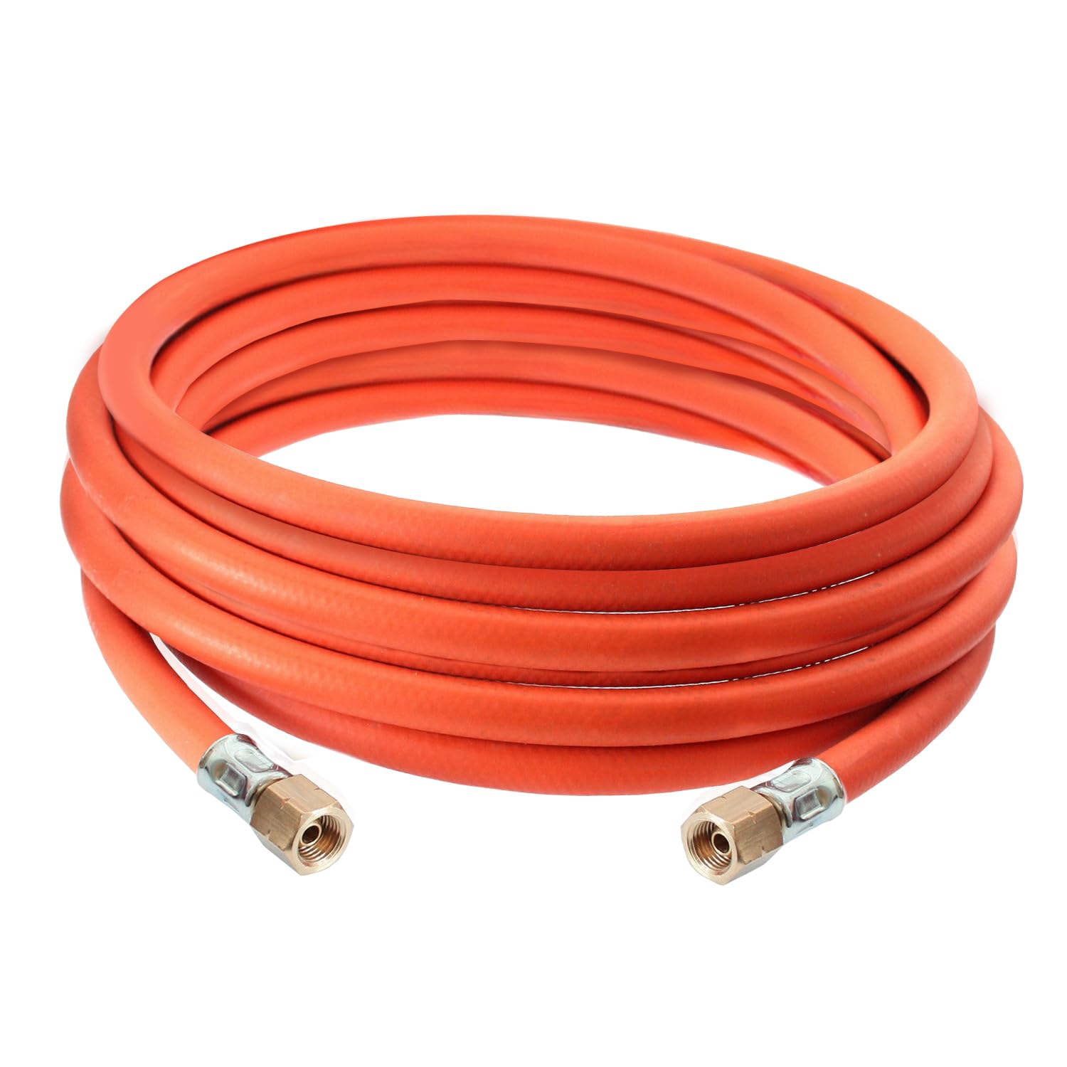 DOMINOX Industrial Gasschlauch 500cm mit Schelle 2×1/4" lks,Propan/Butan Gasschlauch 5m G1/4'' x G1/4' Angebot bei HelloDeals