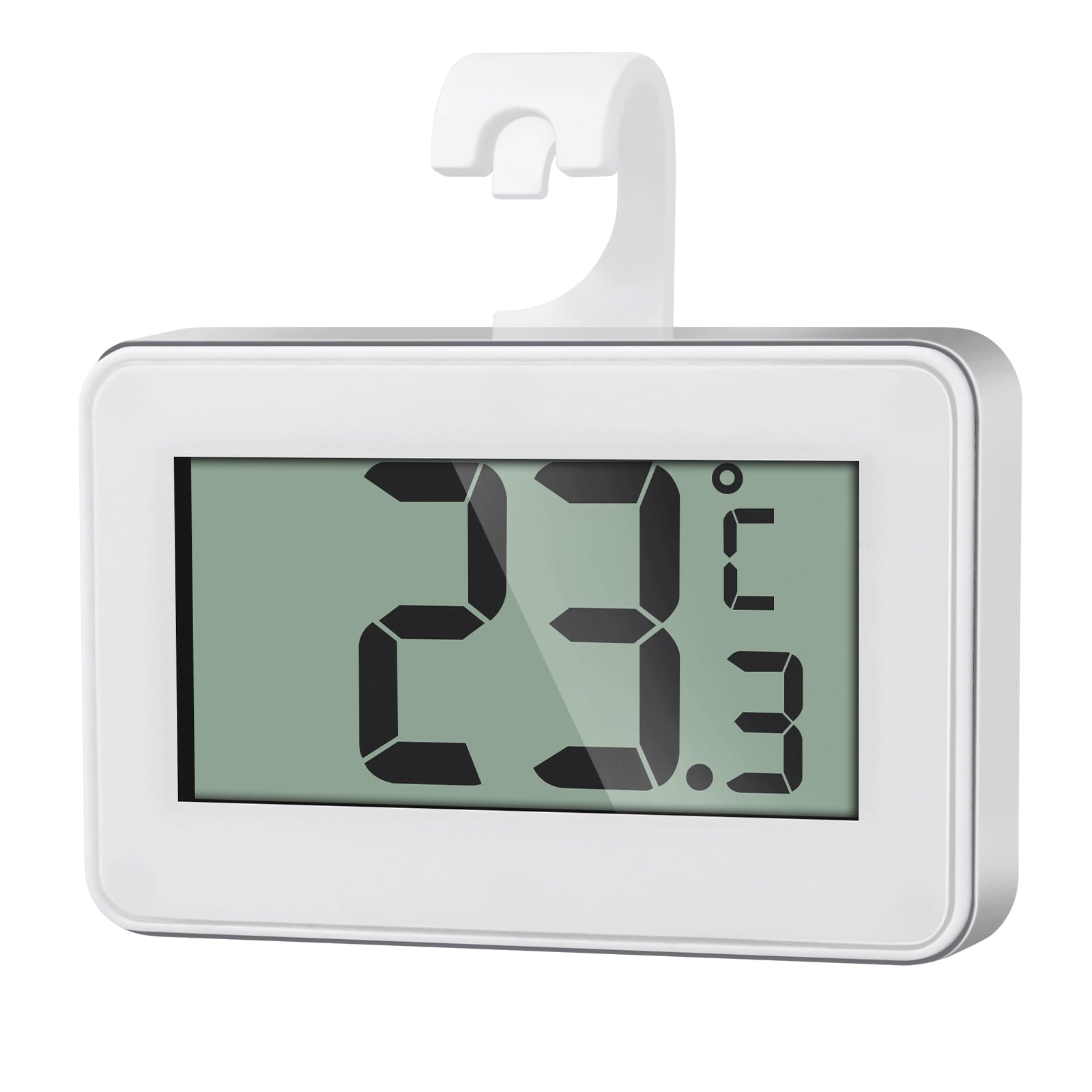 AiQInu Mini Kühlschrank Thermometer Digital, Magnetisch Mit Haken, Gefrierschrank LCD-Anzeige, Frost Alarm für Zuhause, Restaurants, Bars 1 Angebot bei HelloDeals