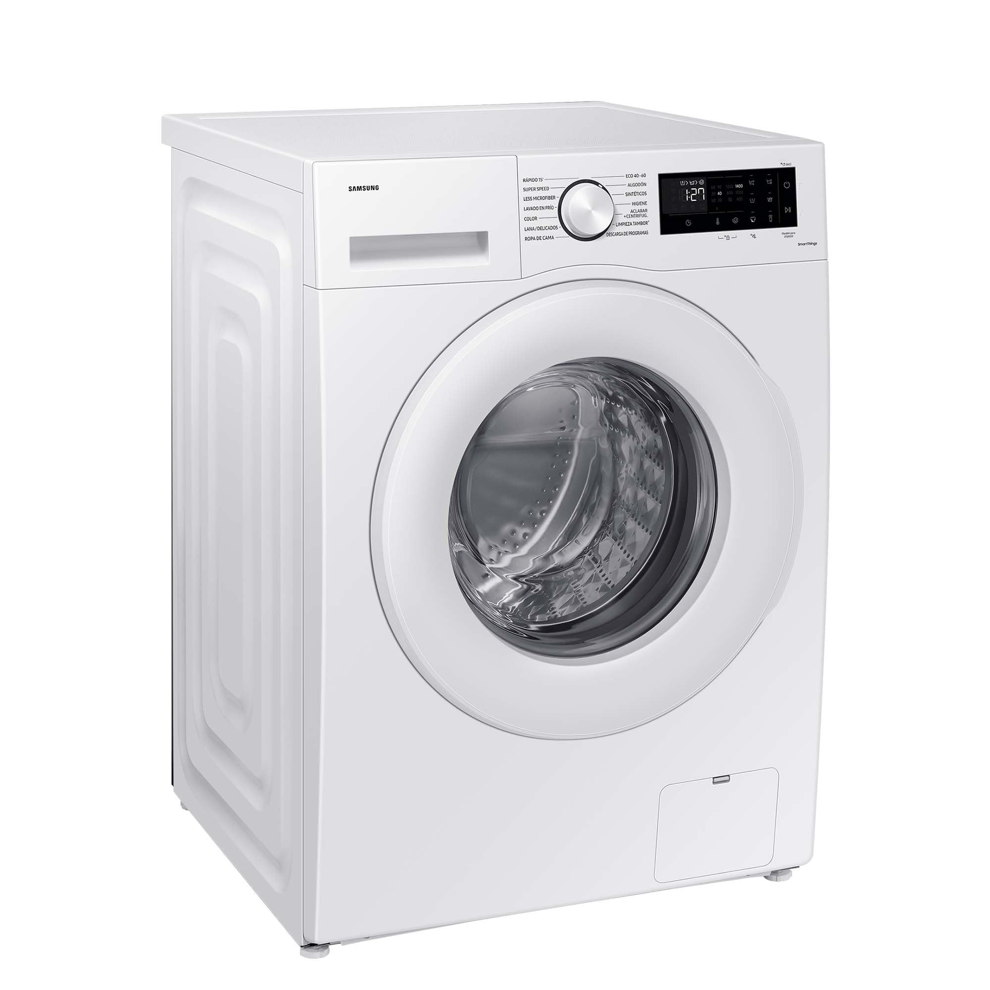 Samsung WW11DG5B25TEEG Waschmaschine, 11 kg, 1.400 U/min, Extra energiesparend, EEK: A (-10%), AI Ecobubble, SmartThings AI Energy Mode, SuperSpeed 39 Min, Hygiene-Dampfprogramm, Weiß Angebot bei HelloDeals
