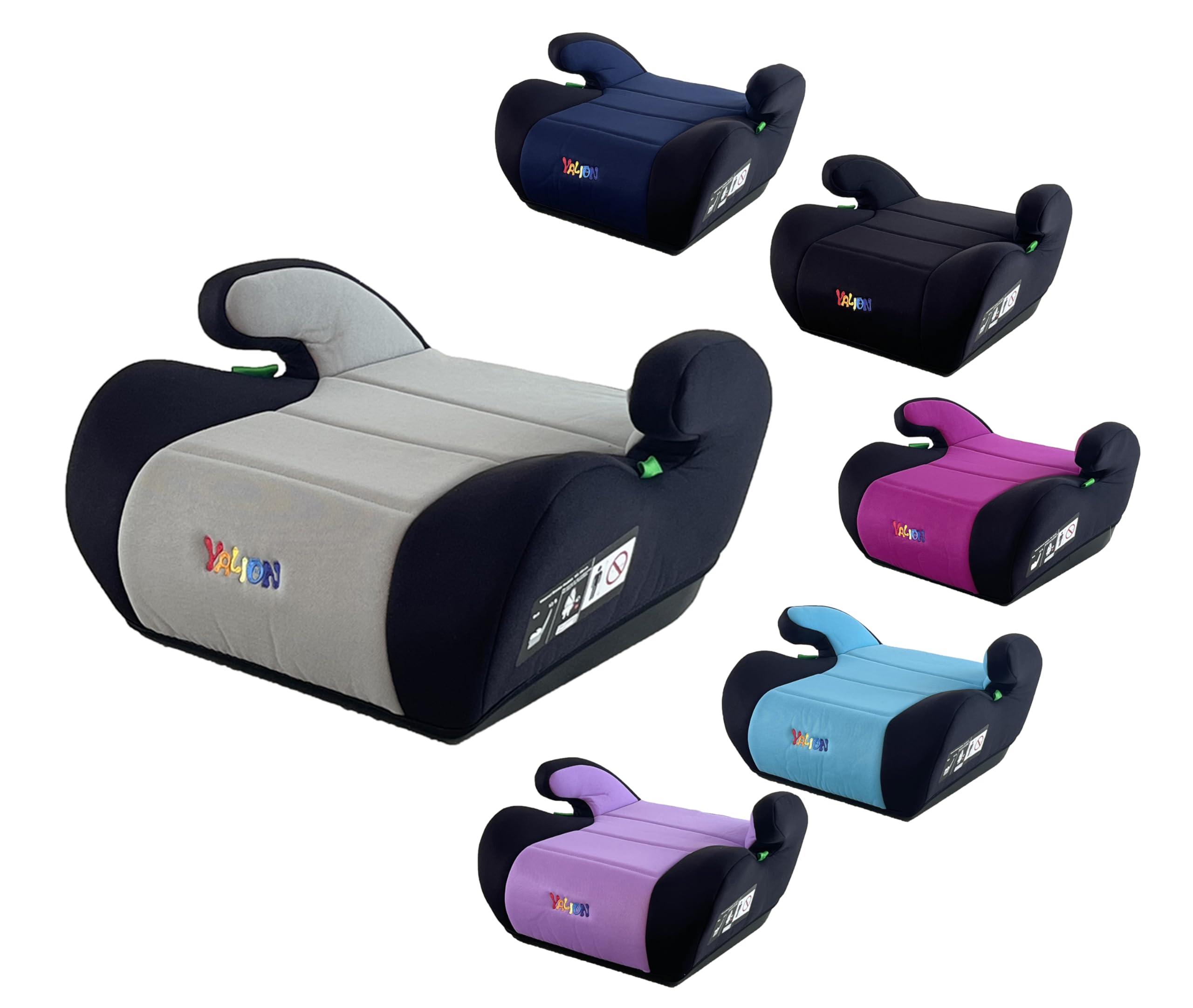 YALION Kindersitzerhöhung Sitzerhöhung Auto Kinder Kinderautositze Sitzerhöhungen- Kindersitz/Autositz für Kinder (Gray-A1) Angebot bei HelloDeals