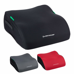 Dunlop Sitzerhöhung Auto Kinder Schwarz Kindersitzerhöhung ECE R129 - Ergonomischer Kindersitz Ab 3 Jahre - Kinderautositz Mit Waschbarem Bezug - Sitzkissen Auto Für Kinder 135-150 cm Angebot bei HelloDeals