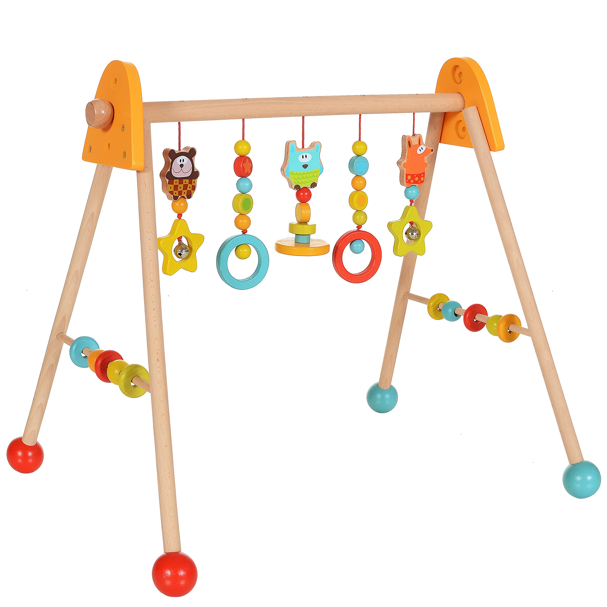 LCP Kids Baby Spielbogen Holz Trapez, Hängespielzeug höhenverstellbar Angebot bei HelloDeals