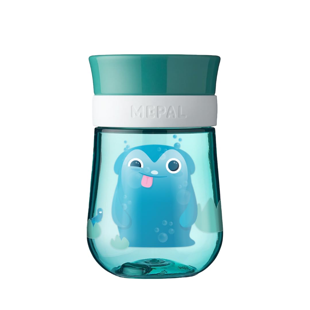 Landpark Trinklernbecher Willi ab 9 Monate - Trinkbecher Baby 300 ml - Trinkbecher auslaufsicher, BPA frei - Baby Cup zum Trinken lernen Deep Turquoise Angebot bei HelloDeals