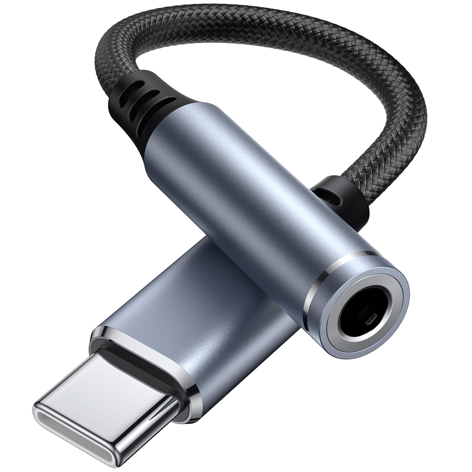 Oumida USB C auf 3,5 mm Buchse, Kopfhörer-Adapter, Type C auf AUX-Audiokabel, kompatibel mit iPhone 16/15/Pro Max/15 Pro/15 Plus Galaxy S25 S24 S23 S22 Google Pixel 8/7 Pad (Schwarz) Angebot bei HelloDeals