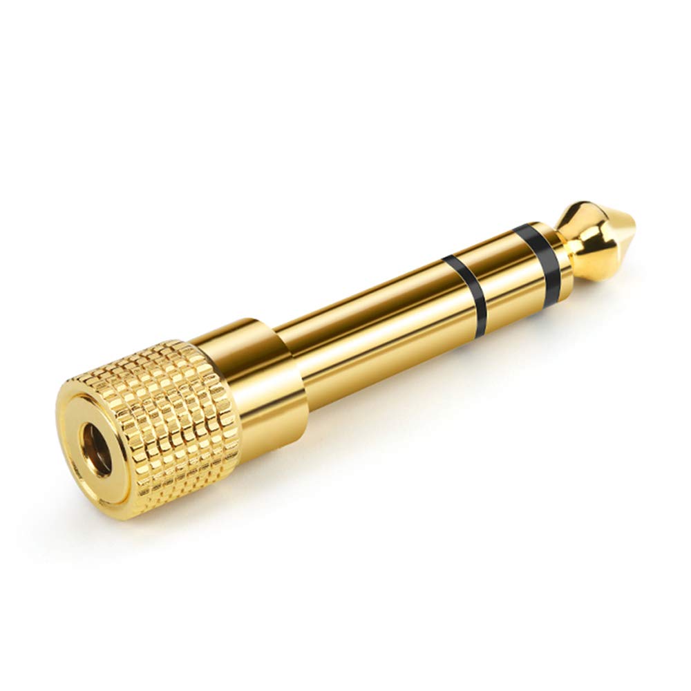 Ancable Klinke Adapter 3,5mm auf 6,35mm für Kopfhörer, Stereo 6,35mm Klinkenstecker auf 3,5mm Klinken Buchse Aux Audio Adapter für Kopfhörer Lautsprecher Keyboard amp 1 pack Angebot bei HelloDeals