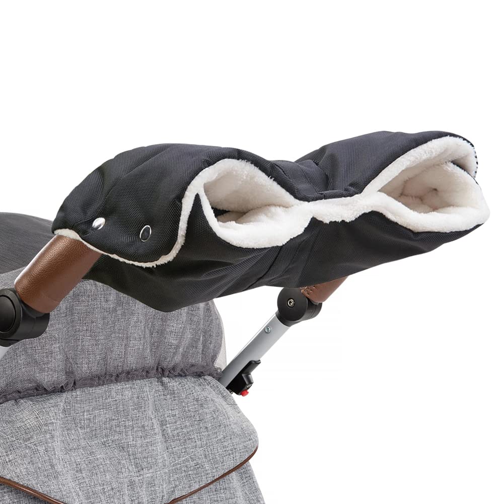 DIAOPROTECT Handwärmer Kinderwagen, Winddichte Kinderwagen Handwärmer mit Fleece-Design, Universal Atmungsaktive Handschuhe Kinderwagen, Wasserdichter Handmuff für Kinderwagen, Buggys, Fahrradanhänger Angebot bei HelloDeals