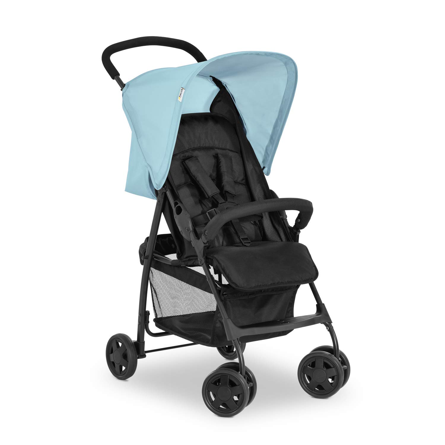 hauck Buggy Sport, Blue - Federleichter Reisebuggy 5,9 kg - mit Liegefunktion für Kinder ab Geburt bis 15 kg - Klein Zusammenklappbar, Großer Einkaufskorb bis 3 kg Angebot bei HelloDeals