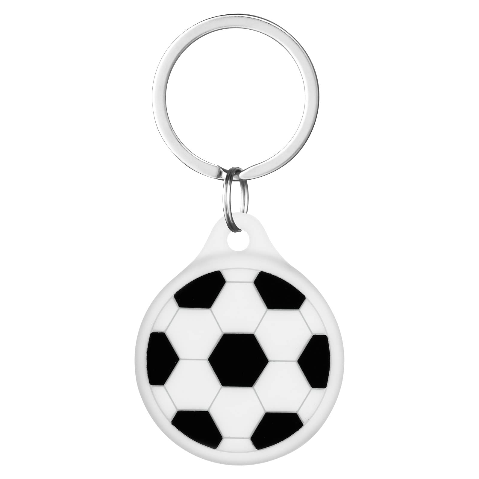 AXFEE AirTag Schutzhülle, Silikon Keyring Schutzhülle Kompatibel mit AirTags, Schutzhülle für Apple AirTags, Mini Apple AirTags Case, Hülle Schlüsselanhänger Case, Leicht Cover mit Schlüsselanhänger 1 Stück – Fußball Einheitsgröße Angebot bei HelloDeals
