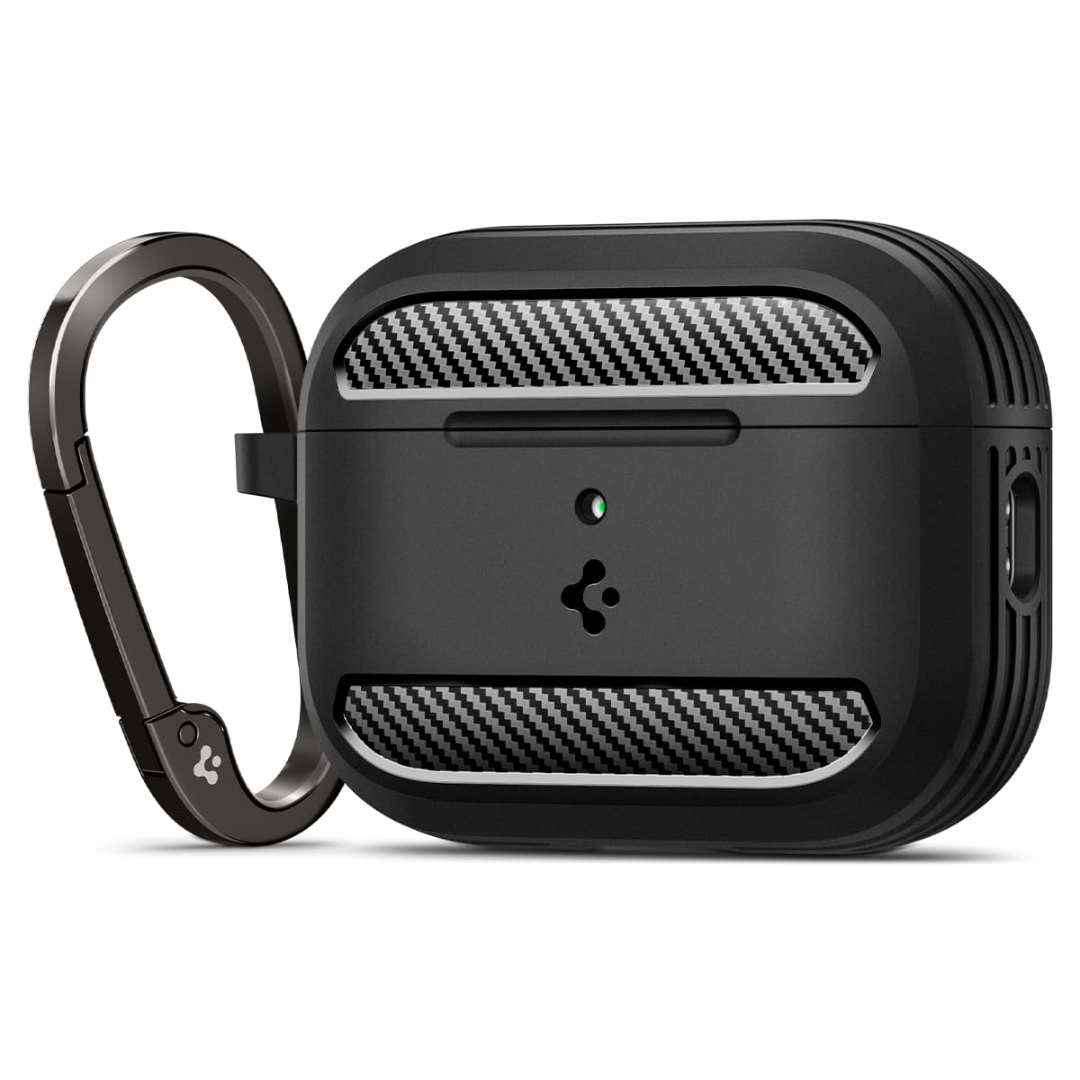 Spigen Rugged Armor Hülle Case Kompatibel mit AirPods Pro 3. Generation (2025) - Matt Schwarz Angebot bei HelloDeals