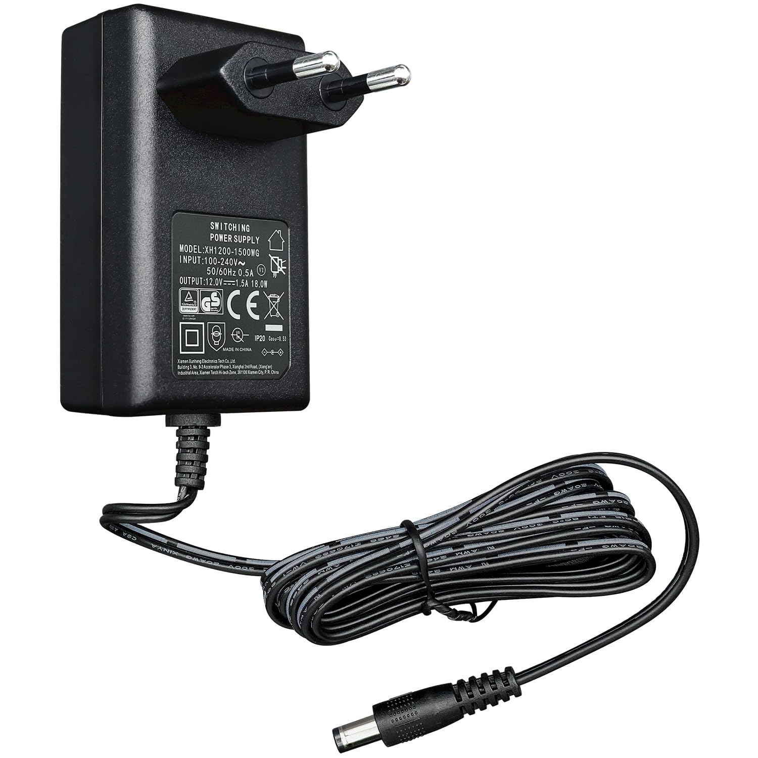 ANLINK 12 V 1,5 A/1500 mA Netzteiladapter, AC 100 – 240 V 50/60 Hz auf DC 12 V 1,5 A 18 W 5,5 x 2,1 mm Wandladestecker, 1,8 m 20 AWG langes Kabel für stabilen und flexiblen Einsatz, CE-Zertifizierung 12V-1.5A-CE Angebot bei HelloDeals