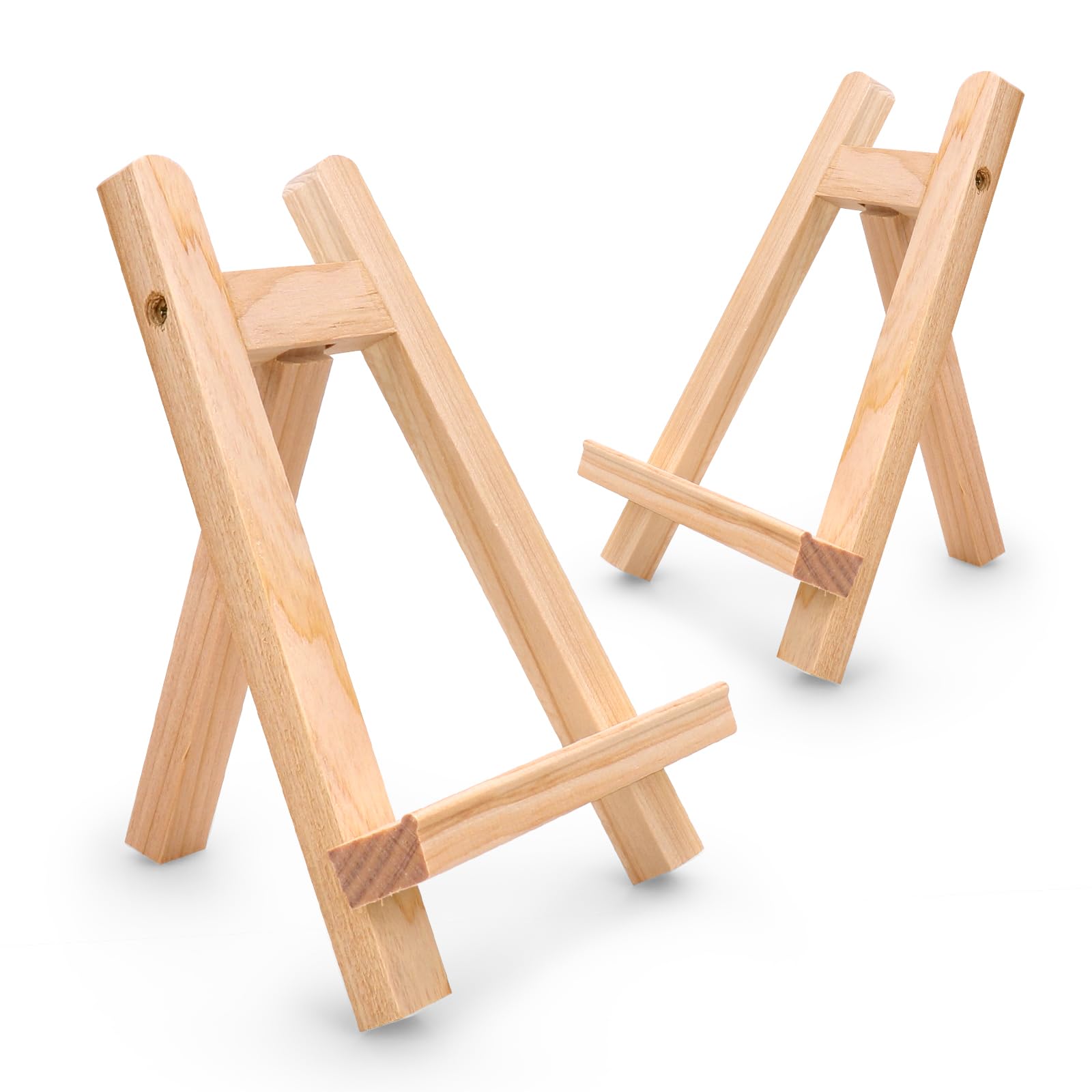 2 Stück Kleine Staffelei Holz,Staffelei klein,Faltbare Dreieck Staffeleien,Desktop Gemälde Kunstwerke Ausstellen für Bilder Hochzeit (Holzfarbe, 28 * 20) Holzfarbe 28*20cm Angebot bei HelloDeals