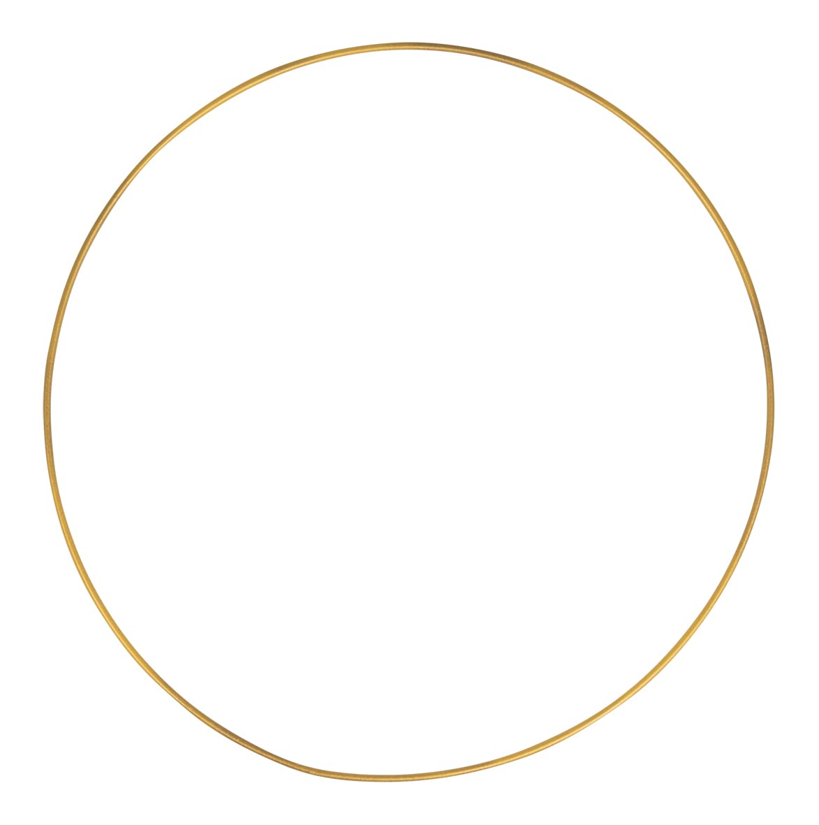 Rayher 2505406 Metallring, gold beschichtet, 30 cm ø, Stärke ca. 3,5 mm, Drahtringe zum Basteln, für Wickeltechnik, Traumfänger, Floristik, Hochzeitskranz, Hoops Gold 30 cm ø Angebot bei HelloDeals