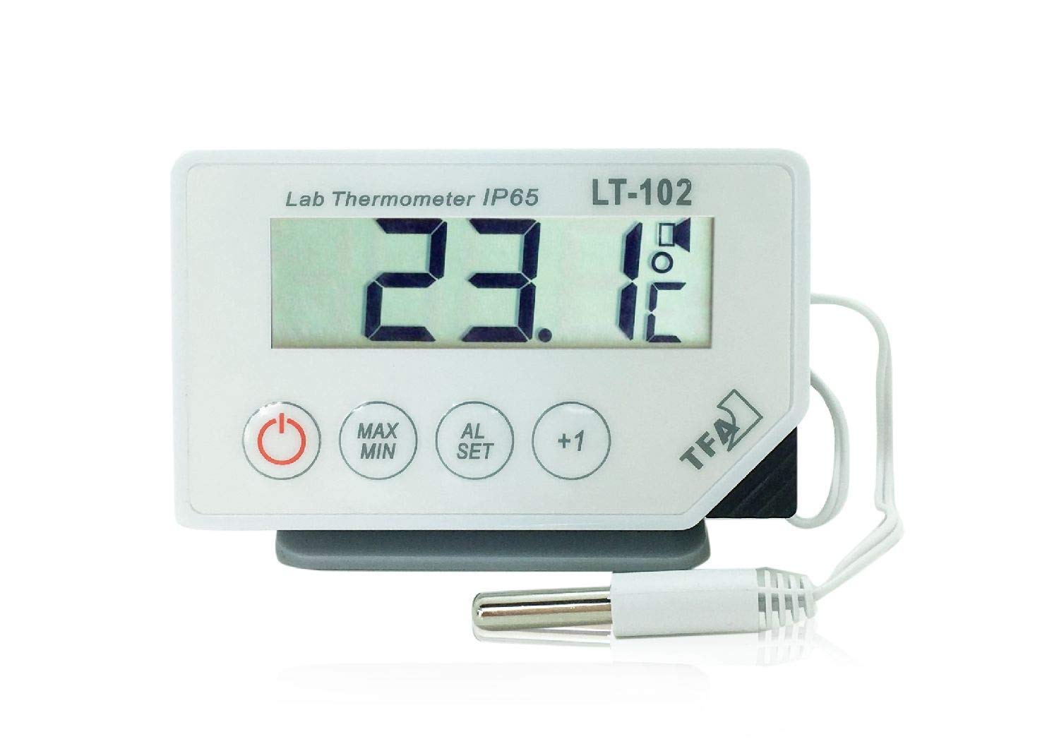 TFA Dostmann LT-102 Profi-Digitalthermometer, mit Kabelfühler, wasserdicht IP65,L 87 x B 17 (29) x H 52 (57) mm, Weiß Klassisch Angebot bei HelloDeals