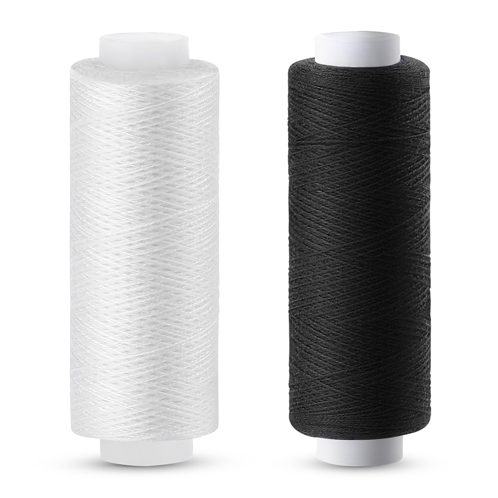 Tundi Nähgarn, Schwarz und Weiß, 2 Stück 200 yards, Polyester-Nähmaschinengarn für Nähmaschinen, Handnähen und Sticken 1 Weiß + 1 Schwarz Angebot bei HelloDeals