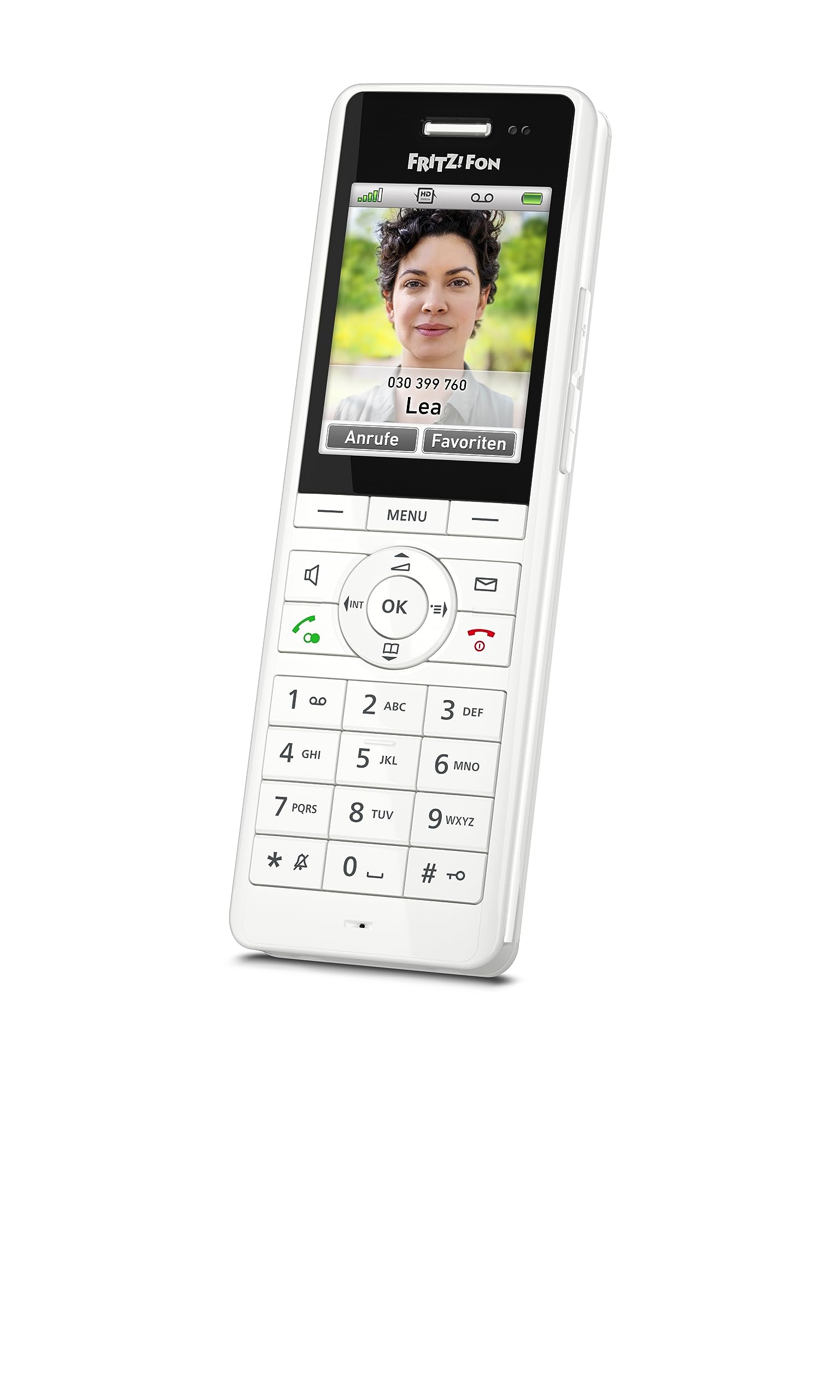 FRITZ!Fon X6 White DECT-Komforttelefon (hochwertiges Farbdisplay, HD-Telefonie, Full-Duplex-Freisprechen, Steuerung FRITZ!Box-Funktionen), weiß, deutschsprachige Version Single Angebot bei HelloDeals