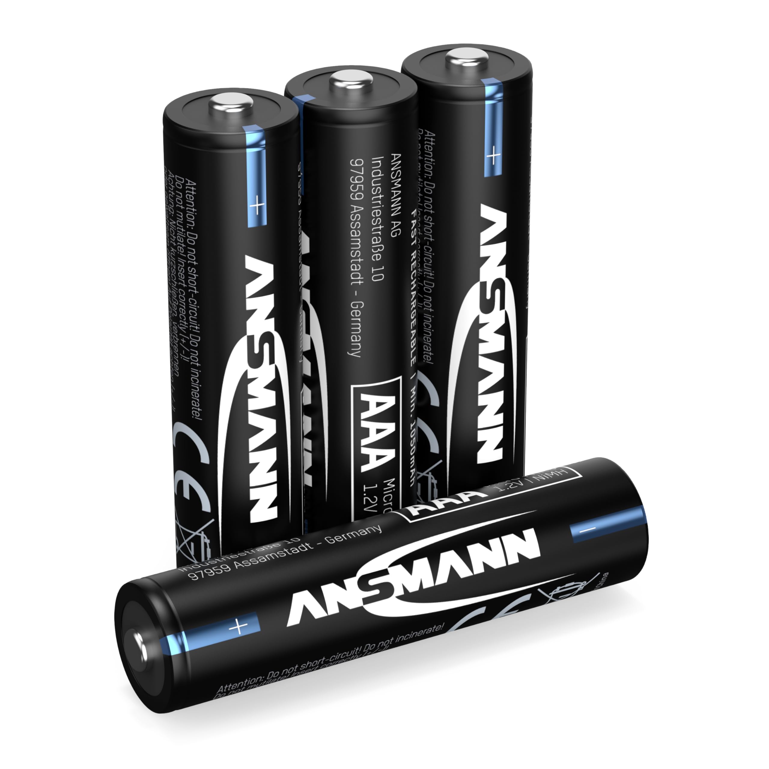 ANSMANN Telefon Akku Micro AAA LR03 800mAh 1,2V NiMH, 4 Stück, wiederaufladbar, ideal für DECT Phone, Schnurlostelefon, Babyphone, Ersatzakku Angebot bei HelloDeals