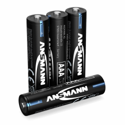 ANSMANN Telefon Akku Micro AAA LR03 800mAh 1,2V NiMH, 4 Stück, wiederaufladbar, ideal für DECT Phone, Schnurlostelefon, Babyphone, Ersatzakku Angebot bei HelloDeals