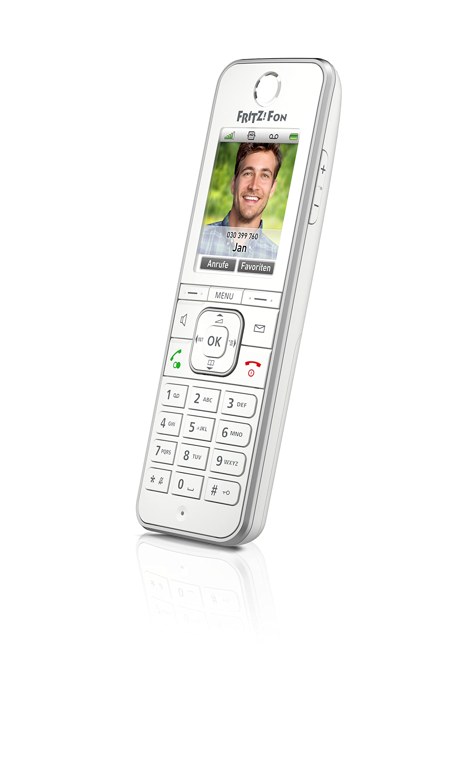 FRITZ!Fon C6 DECT-Komforttelefon (hochwertiges Farbdisplay, HD-Telefonie, Internet-/Komfortdienste, Steuerung FRITZ!Box-Funktionen) weiß, deutschsprachige Version Single Angebot bei HelloDeals
