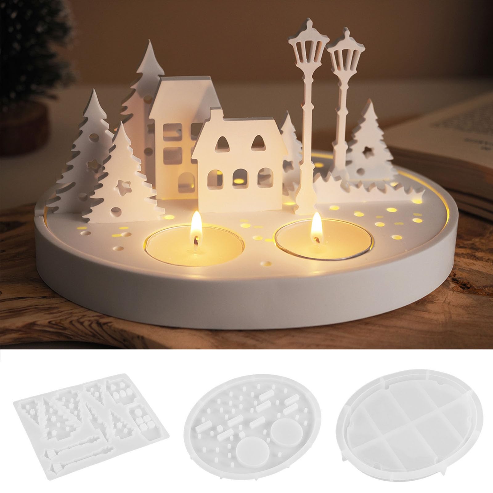 Silikonformen Gießformen Häuser, Silikonform Haus Silikonform Frühling Baum Gipsformen Siliko nform Häuschen Silikon Kerzenhalter Baum Giessformen Silikon Frühling (A) Angebot bei HelloDeals