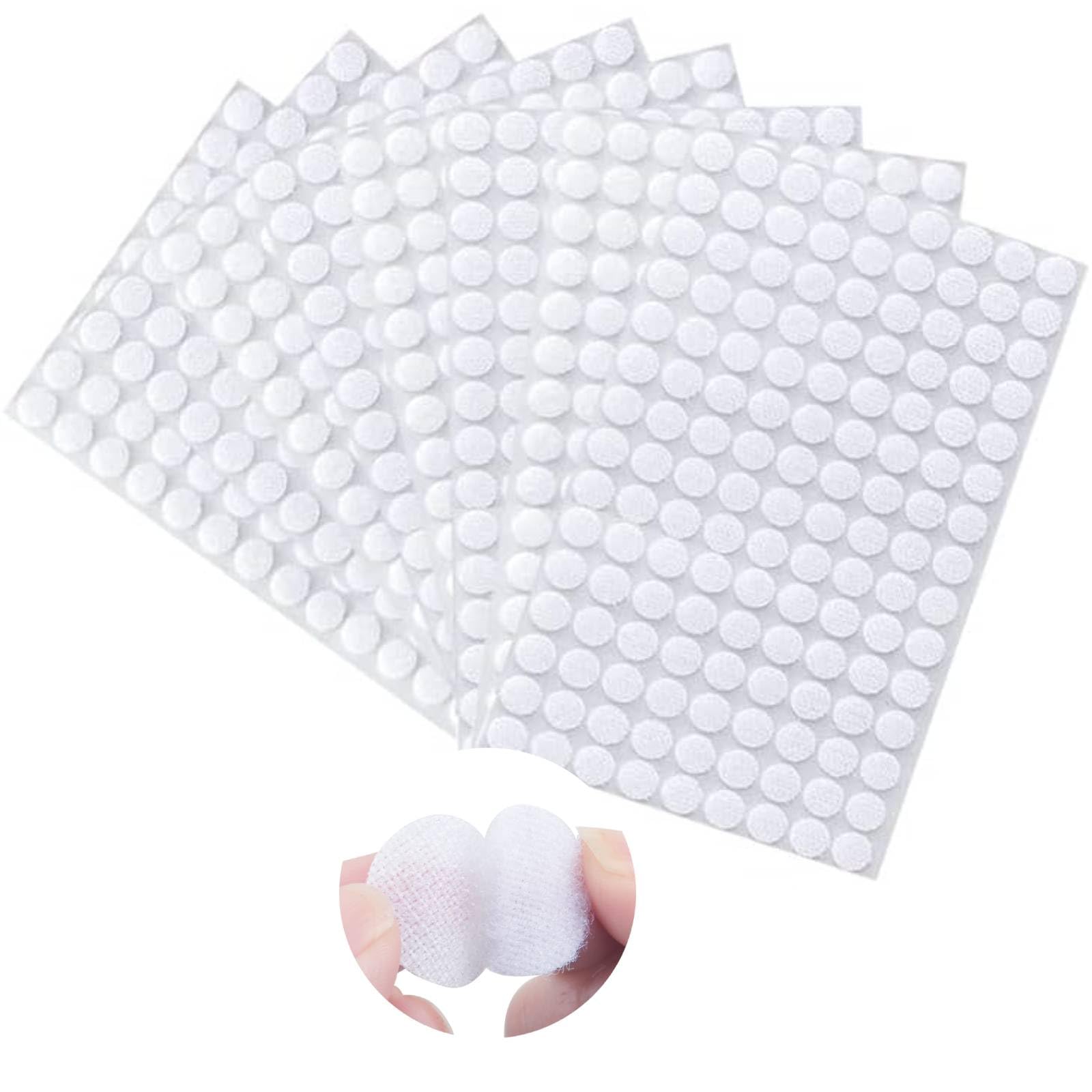 Klettpunkte Selbstklebend 10mm, Klett Klebepunkte 540 Stück, Klettverschluss Selbstklebend Rund Weiß, Self Adhesive Klebend Klettverschluss, für Schule Lernmaterial und häuslichen Gebrauch 10mm 270 Paar Angebot bei HelloDeals