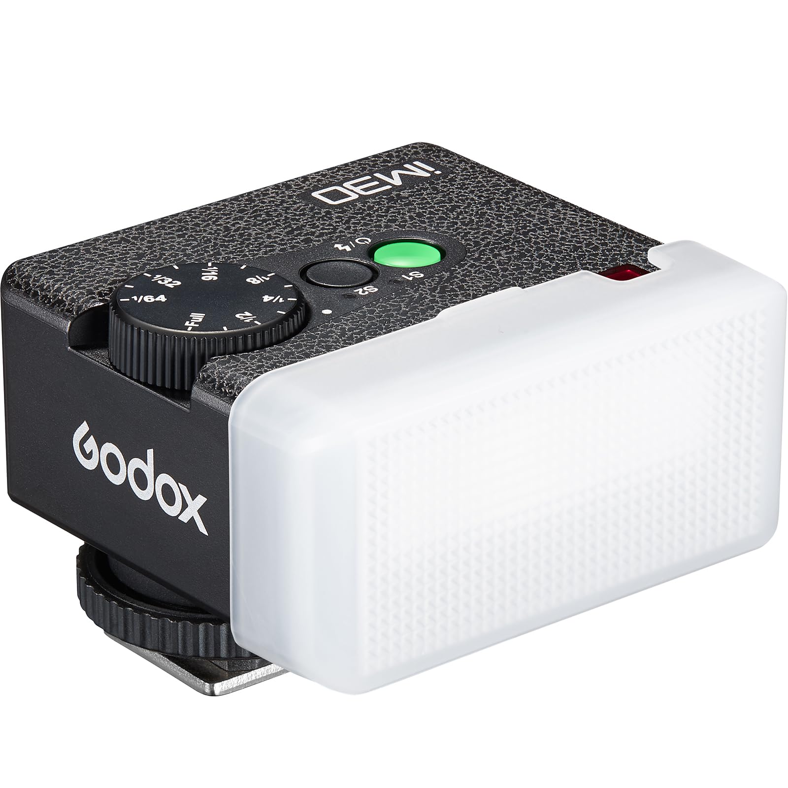 Godox iM30 Mini-Blitzgerät, Godox KameraBlitz mit Diffusor für Canon, Nikon, Sony, Fuji, Olympus Single-Contact Hotshoe Kameras, Speedlite GN15, 7-stufige Leistungsanpassung, 230 Blitze iM30 mit Diffusor Angebot bei HelloDeals