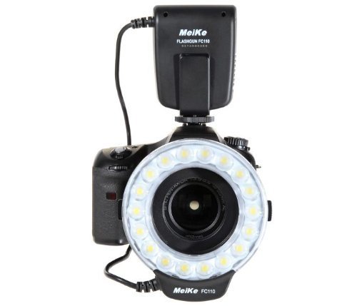 Makro Ringblitz FC-110 Ringleuchte Kompatibel mit Canon EOS DSLR SLR Kameras Blitz- und Dauerlicht auch für Videoaufnahmen Für Canon Angebot bei HelloDeals