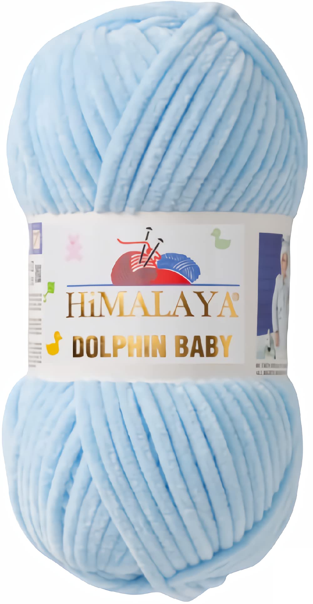 Strickfein Himalaya Dolphin Baby Wolle Garn Baumwolle Strickwolle zum Stricken häkeln (80306 Hellblau) Angebot bei HelloDeals