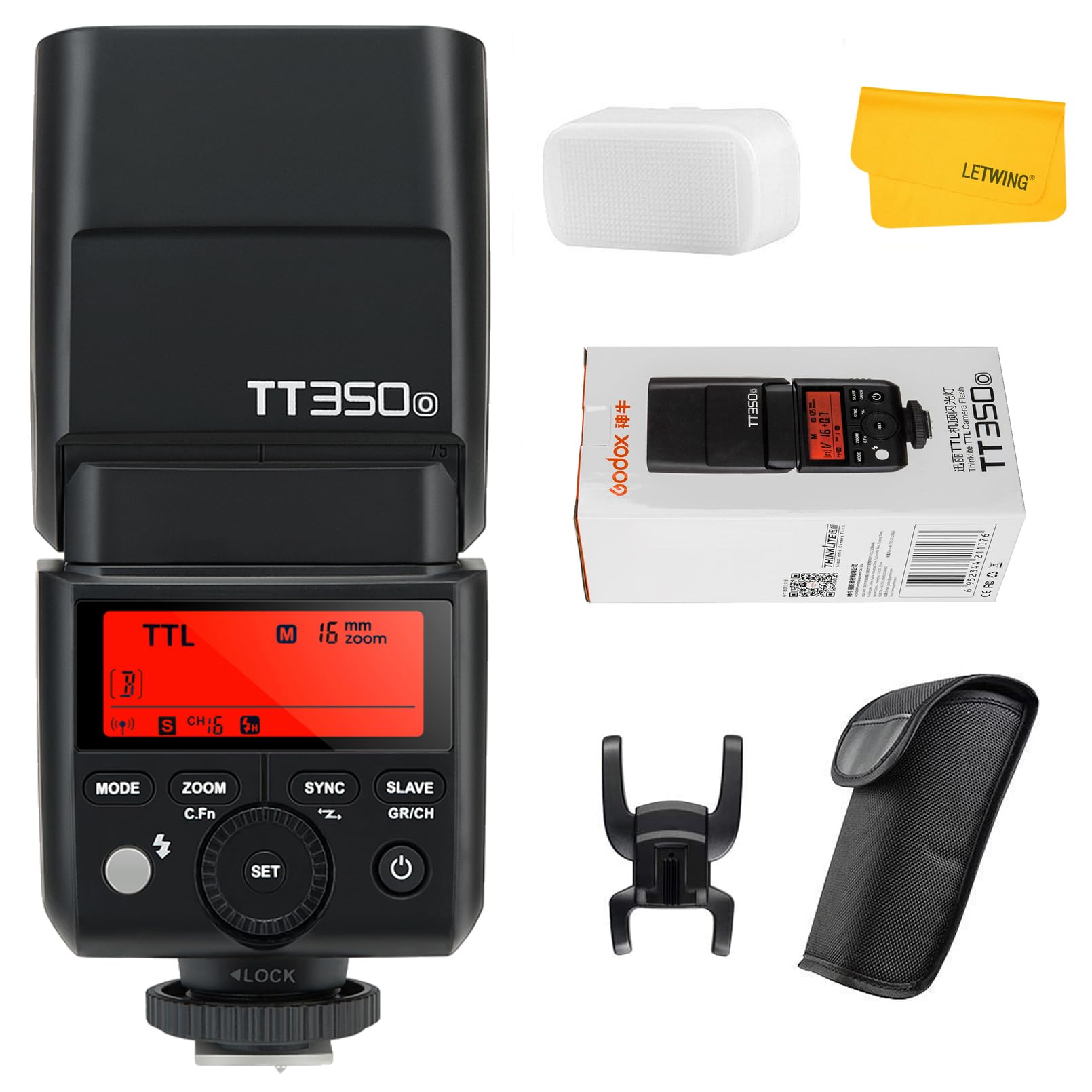 GODOX TT350O Blitzgerät für Olympus Panasonic Kamera, TTL 2.4G Wireless GN36 1/8000s HSS Speedlite, Mini Kamera Blitzgerät kompatibel für Panasonic Olympus Kamera Single Angebot bei HelloDeals