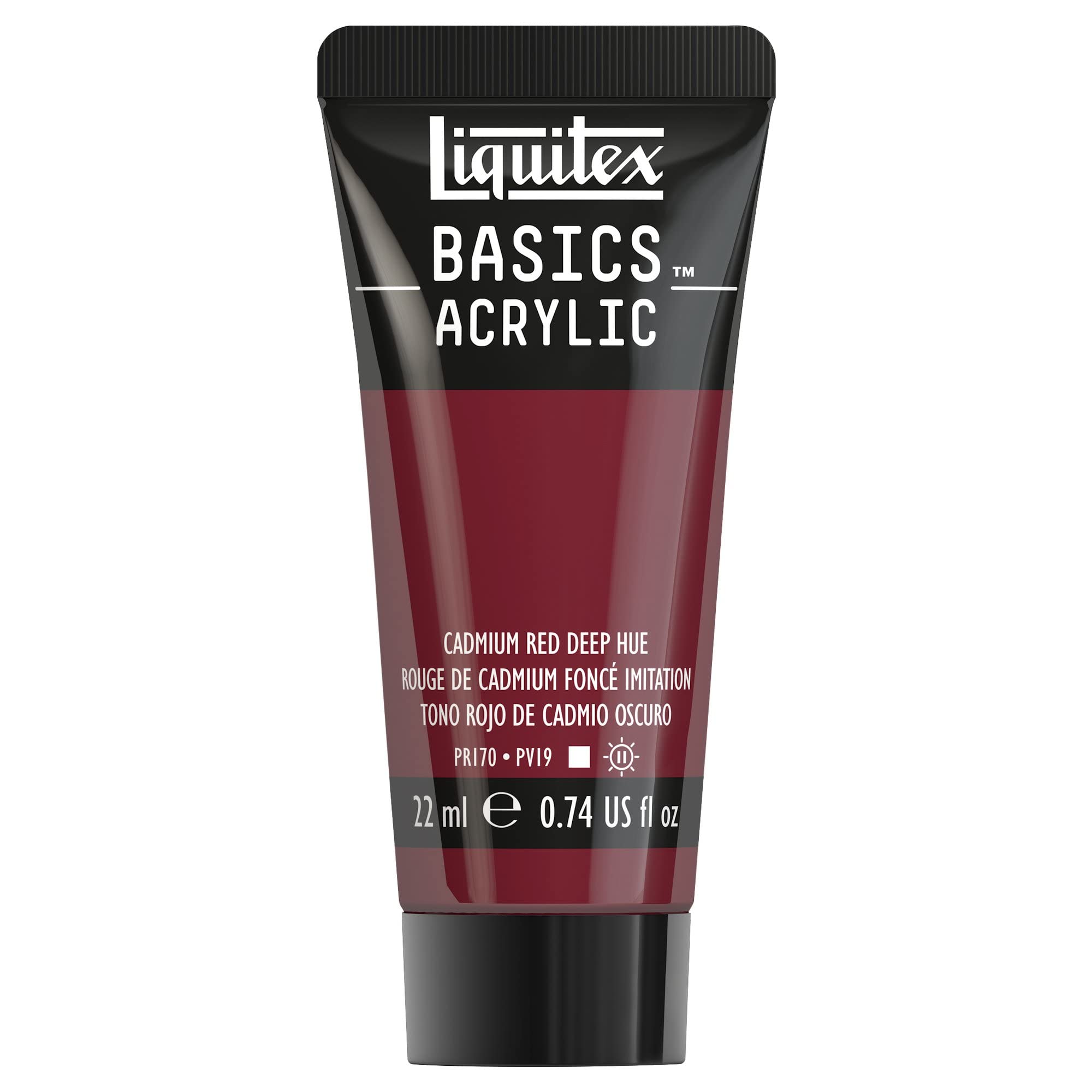 Liquitex 8870449​ Basics Acrylfarbe - Kadmiumrot Dunkel Farbton​, 22ml Tube, lichtecht, wasserfest, zum Malen und Dekorieren von Holz, Metall, Keramik, Kunststoff, Leinwand Acrylfarben - 22 ml Kadmiumrot Dunkel Farbton Angebot bei HelloDeals