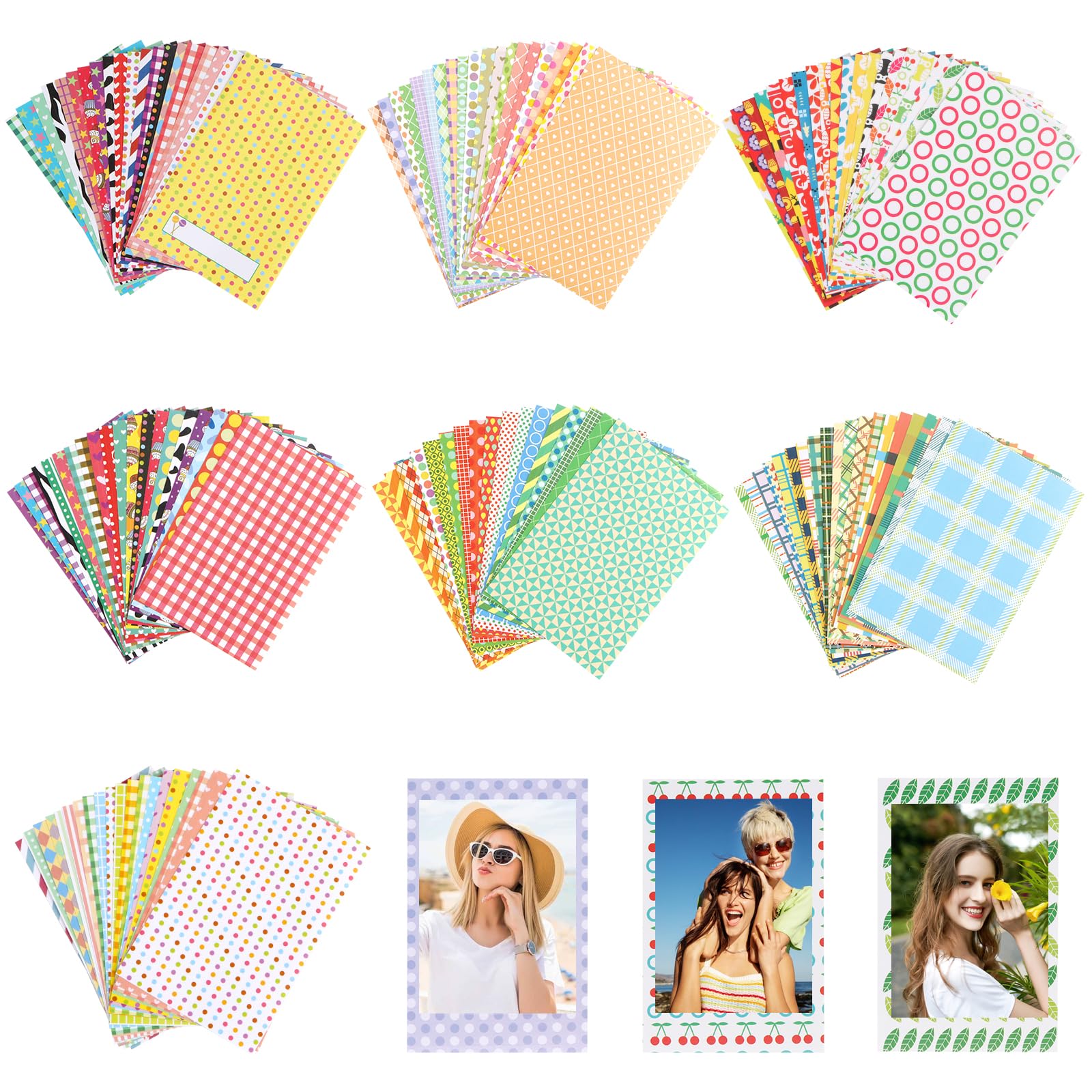 Farbigen Mini-Sofortbildrahmen, 140 Stück Foto-Bordürenaufkleber Film Fotorahmen Aufkleber für Polaroid & Fujifilm Instax Mini Film 11 9 8 70 7s Kamera Foto - Der Film ist Nicht Enthalten Angebot bei HelloDeals