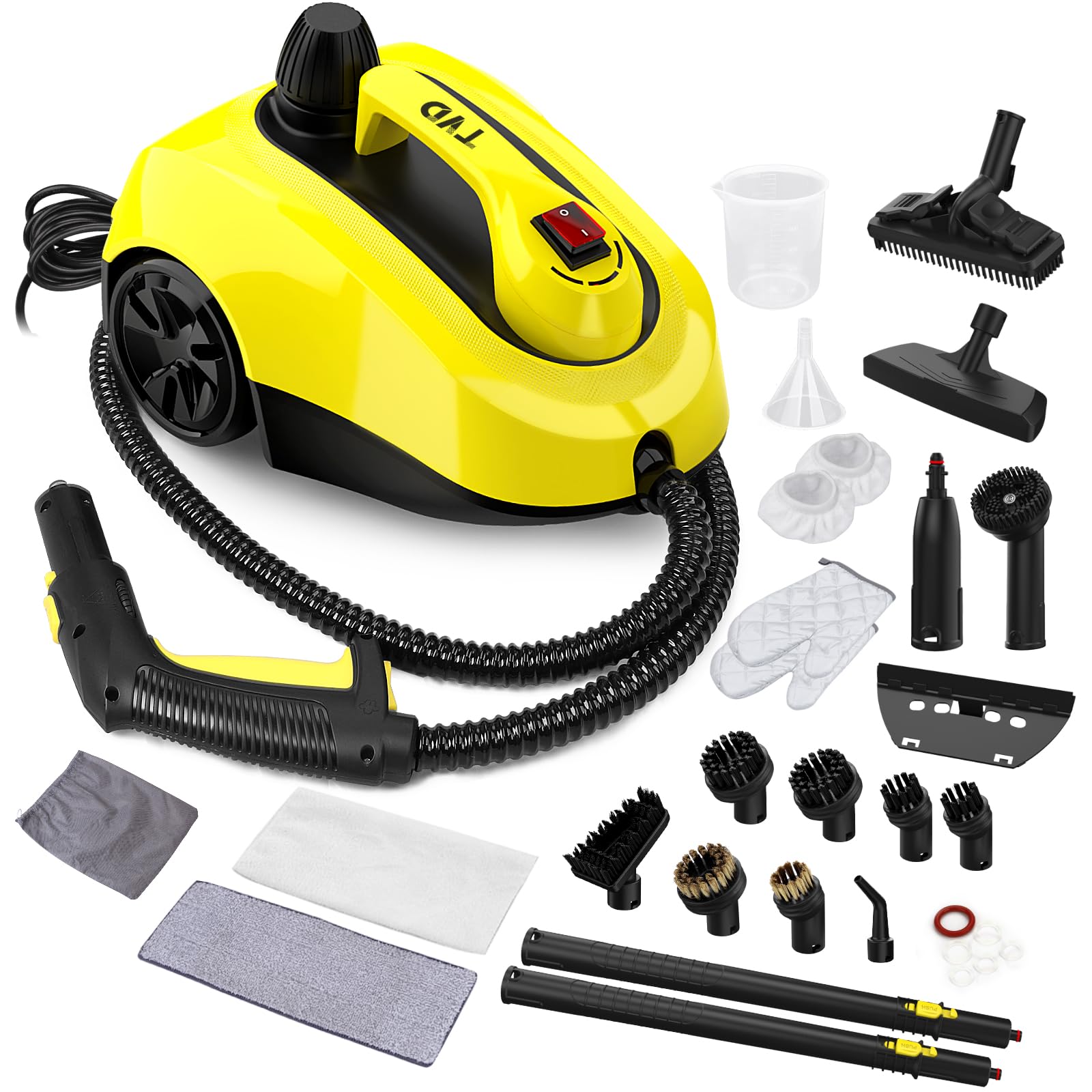 TVD Dampfreiniger, Polstermöbelreiniger, Dampfreiniger mit 5 m extra langem Netzkabel für Bodendampfer, Ofen, Teppich, Sofa, Polster, Bettwanzen Angebot bei HelloDeals