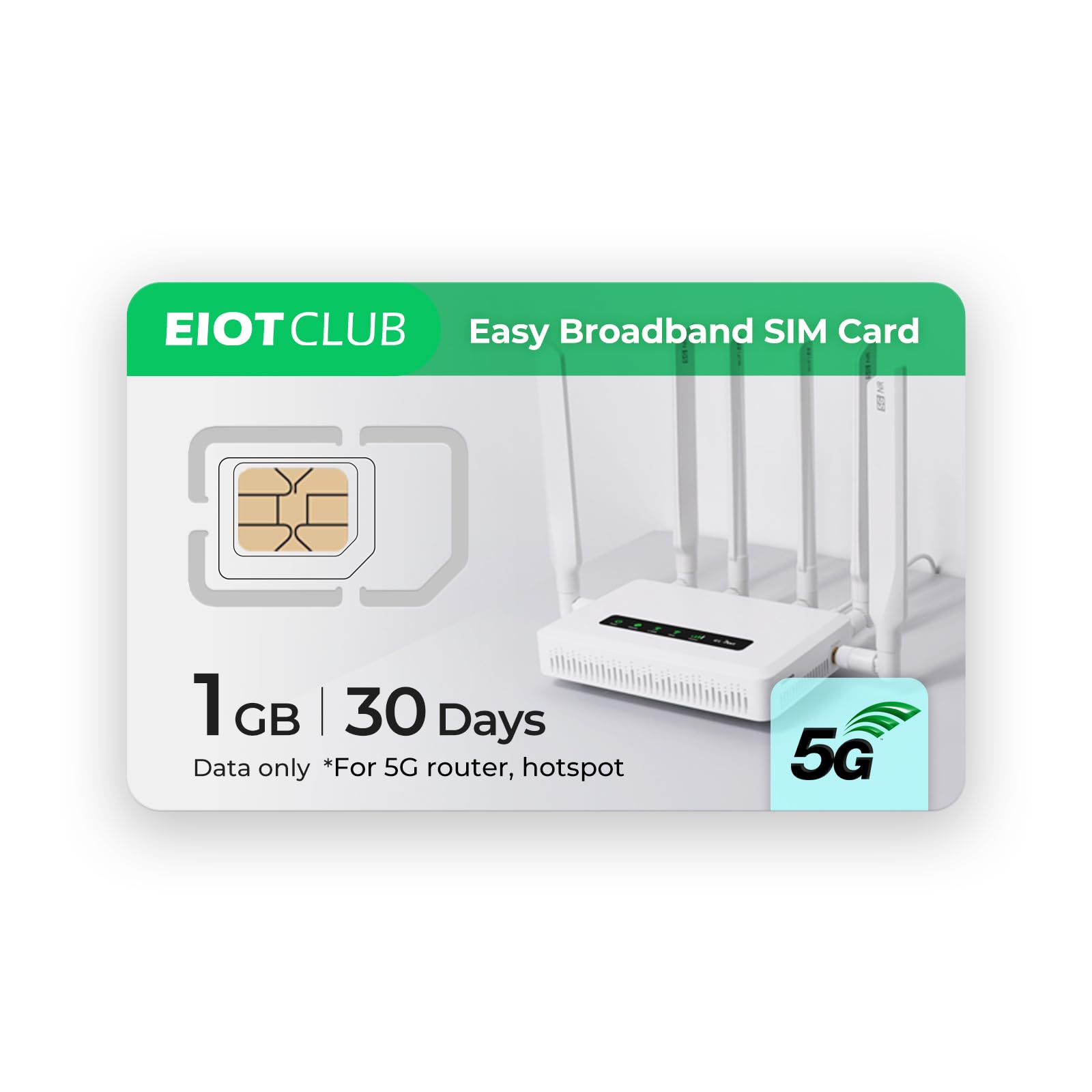 EIOTCLUB Daten-SIM-Karte – Ideal für Mobile WLAN-Hotspots, Router, USB-Sticks, Laptops, Tablets – Kein Vertrag | 5G/4G LTE-Netzwerk | Abdeckung in 33 europäischen Ländern 1GB 30day Angebot bei HelloDeals