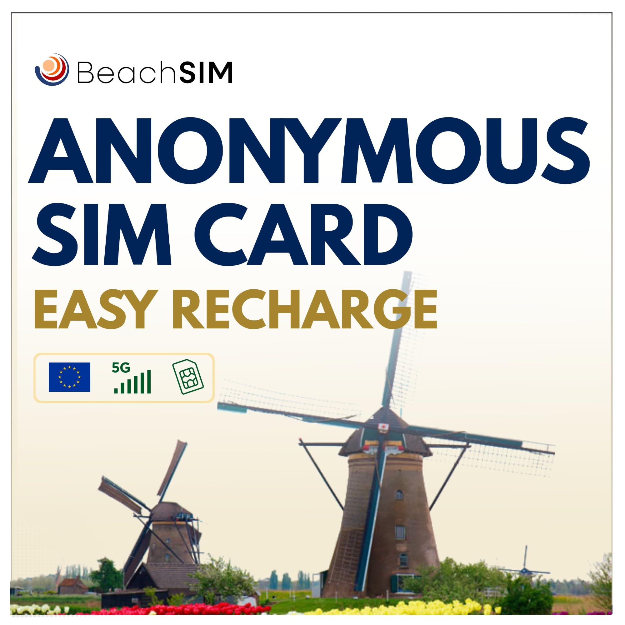 BeachSIM Niederlande anonyme Prepaid SIM-Karte Holland Lebara No credit (SMS reception possible) Angebot bei HelloDeals
