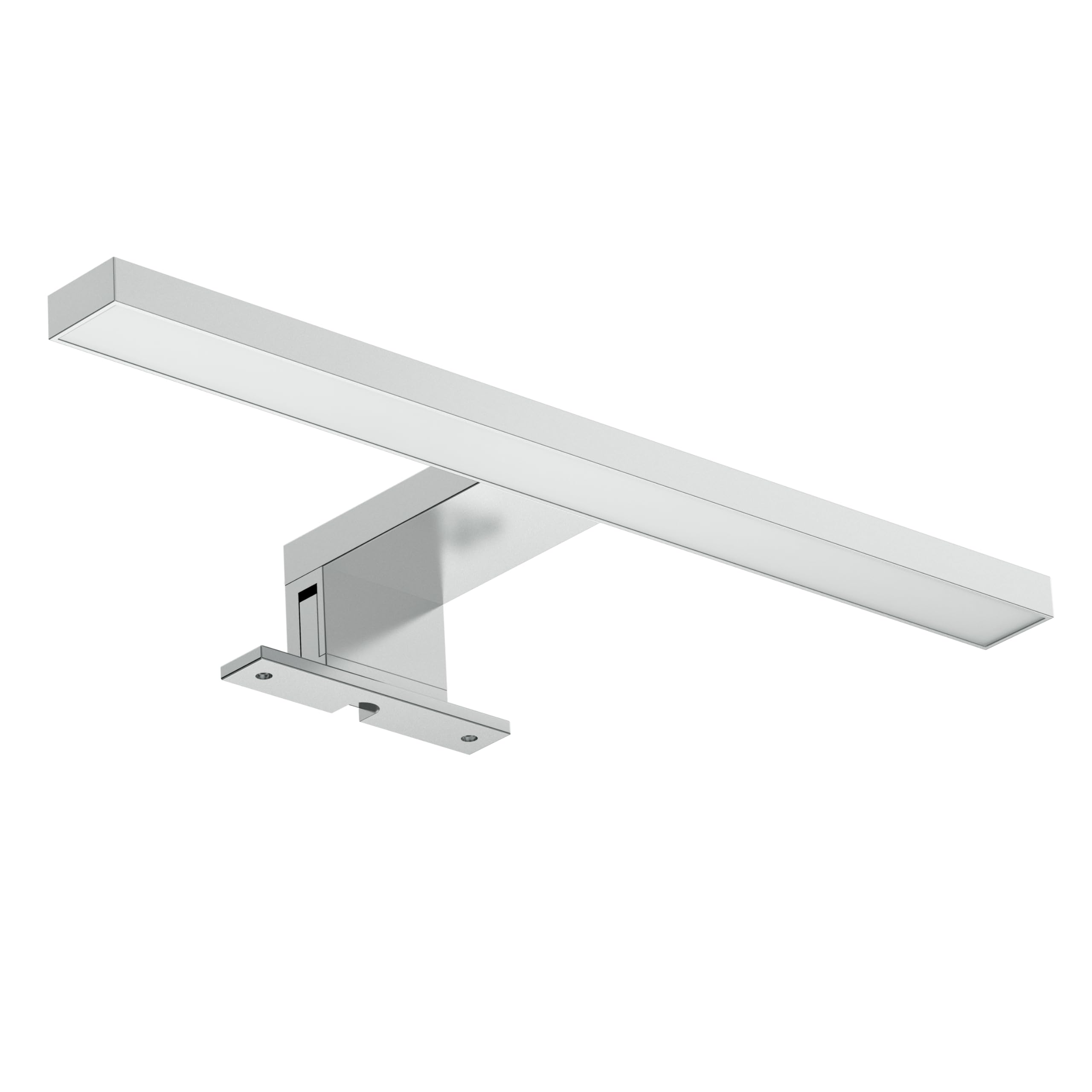 Light Galaxy ... Ihr Lichtlieferant LED 30cm Spiegelleuchte Badezimmer 5w 3in1 Montage 550lm Neutralweiß 4000k Badezimmerschrank-Beleuchtung (30cm Silber) Angebot bei HelloDeals