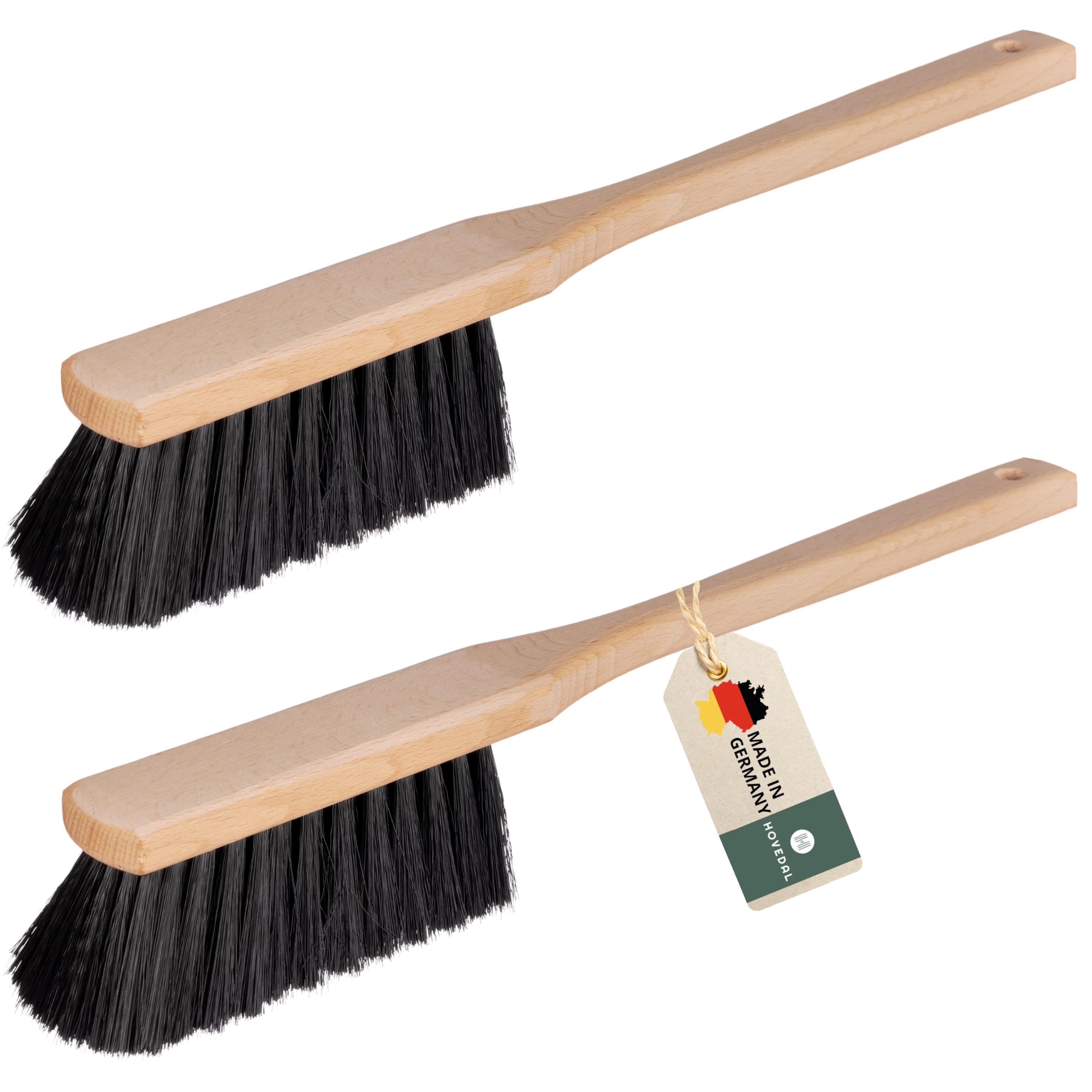 Handfeger Langer Stiel 2er Set, Made in Germany, Handfeger lang, Handbesen mit langem Stiel, Langstiel Handkehrer Handfeger Langstiel Set Angebot bei HelloDeals