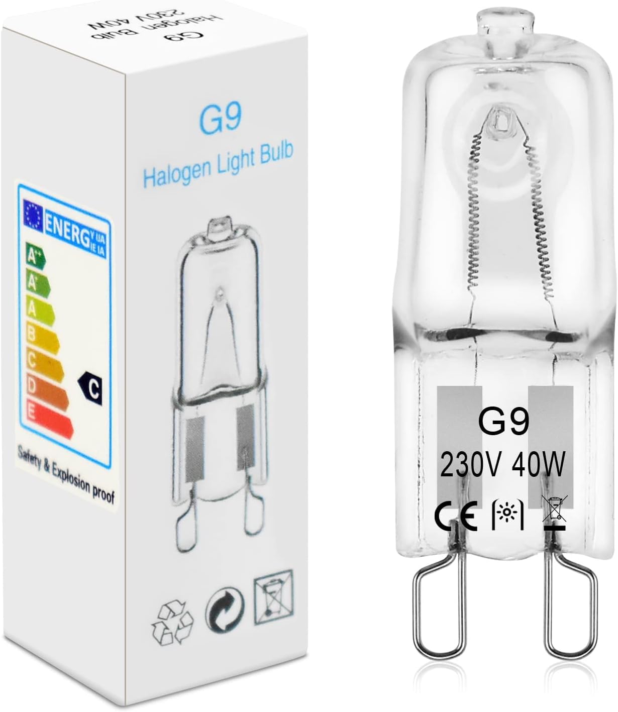 BROTOU 4er Pack G9 Halogenlampen, G9 Halogen Leuchtmittel 40W 230V 2800K Dimmbare Halogen Glühbirnen für Backofenlampe Mikrowellen Herd Deckenleuchten 4er-40w Angebot bei HelloDeals