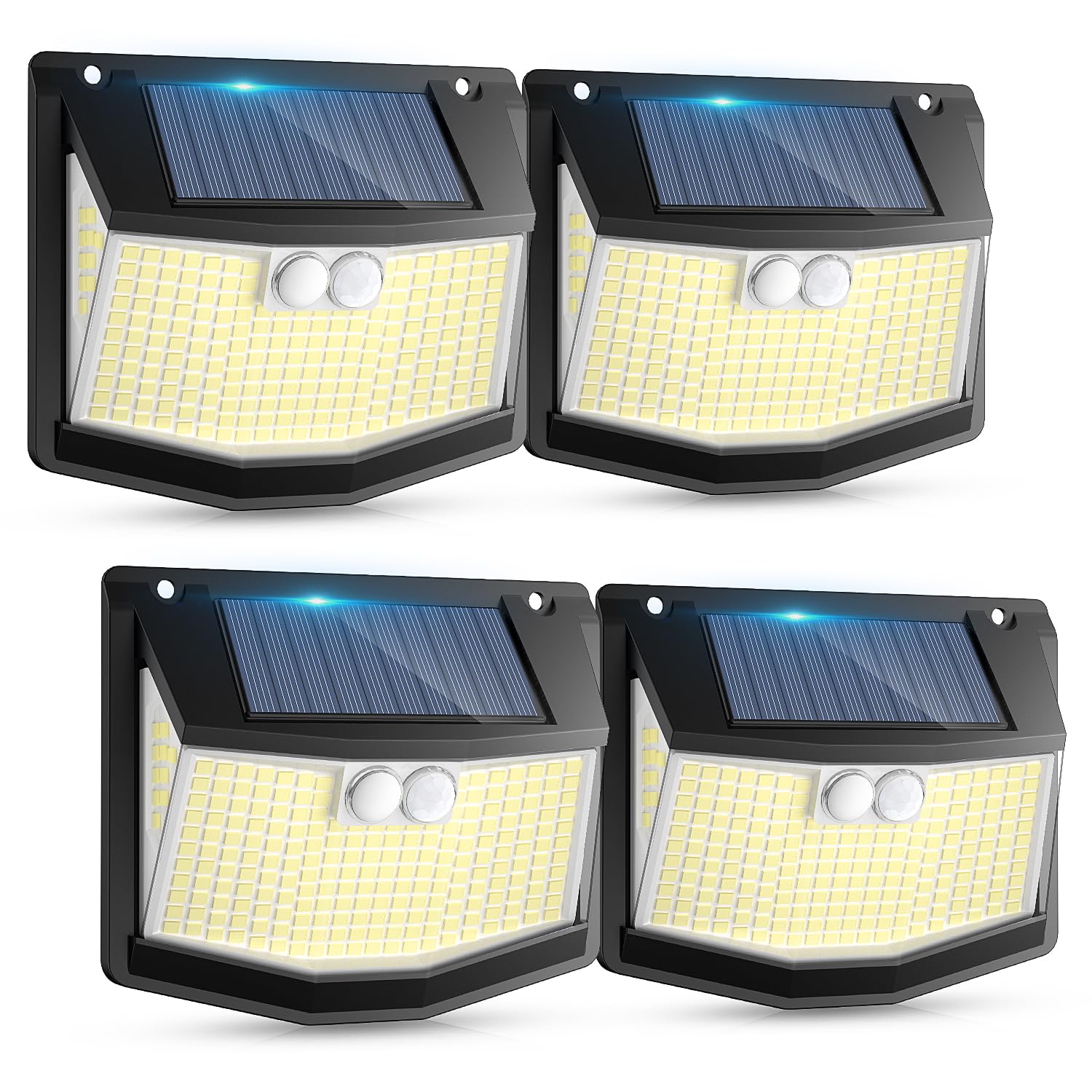 solarlampen für außen Außenbereich Bewegungsmelder: 248 LEDs Solarlicht für Außenbereich mit Bewegungsmelder 3 Modi 270° Beleuchtung IP65 wasserdicht Außenleuchte Wandleuchte für Garten Garage 4 Stück 248LED/4 Stück Angebot bei HelloDeals