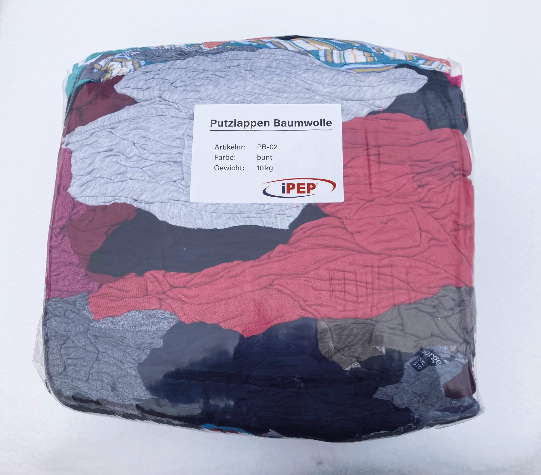 iPEP Putzlappen Baumwolle bunt 10 Kg Angebot bei HelloDeals