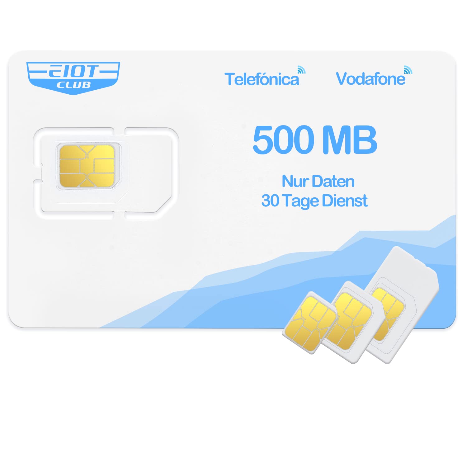 EIOTCLUB Prepaid SIM Karte für 3G/4G LTE-Überwachungskamera, Wildkamera, WiFi Router - Unterstützt Vodafone Telefónica Netz, SIM-Karte Nur Daten, Ohne Vertrag, Ohne Registrierung Angebot bei HelloDeals