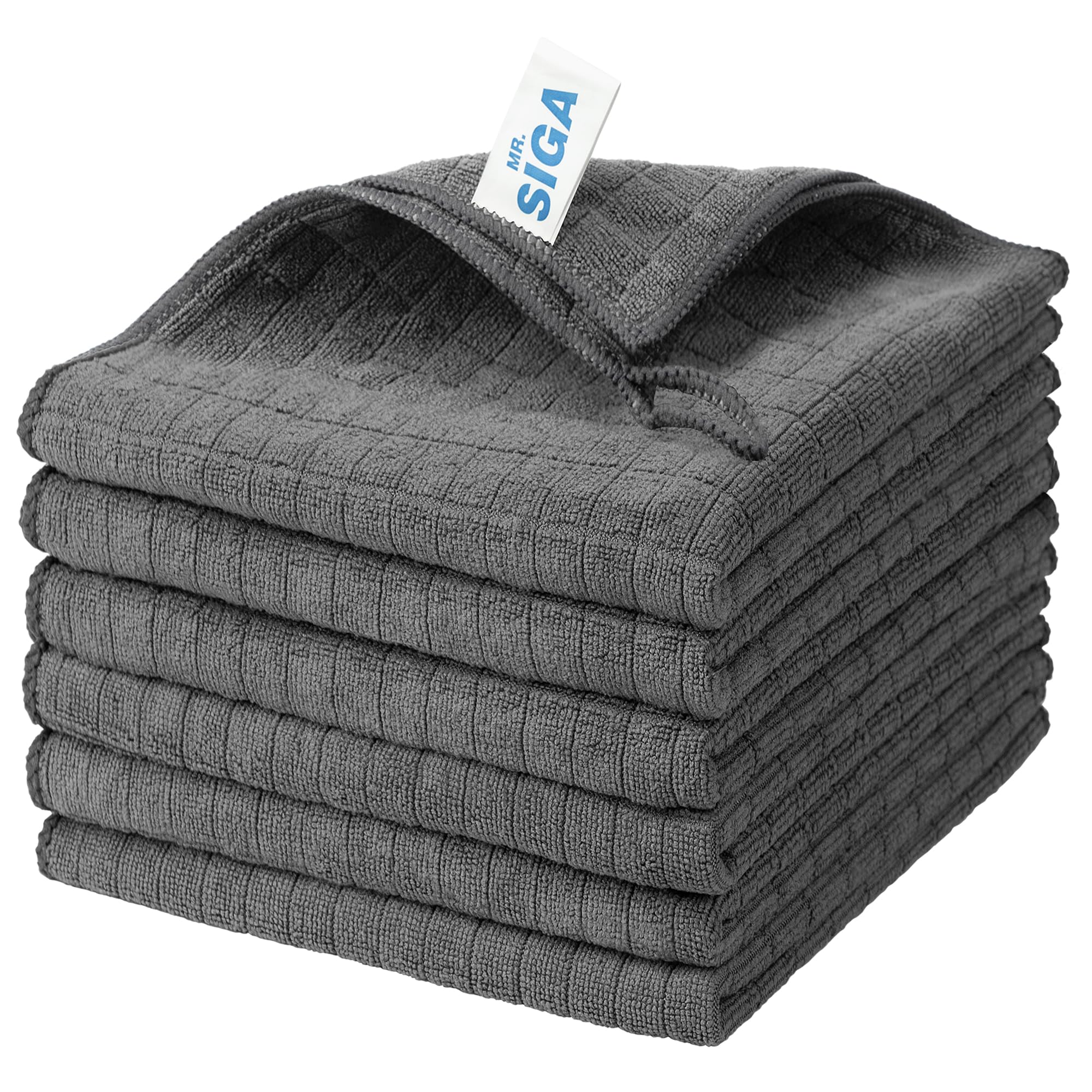 MR.SIGA Mikrofaser Reinigungstuch, Lappen, Putztücher Fenster Tücher Mikrofasertücher Geschirrtücher,6er-Pack, Größe: 35 x 40 cm Angebot bei HelloDeals
