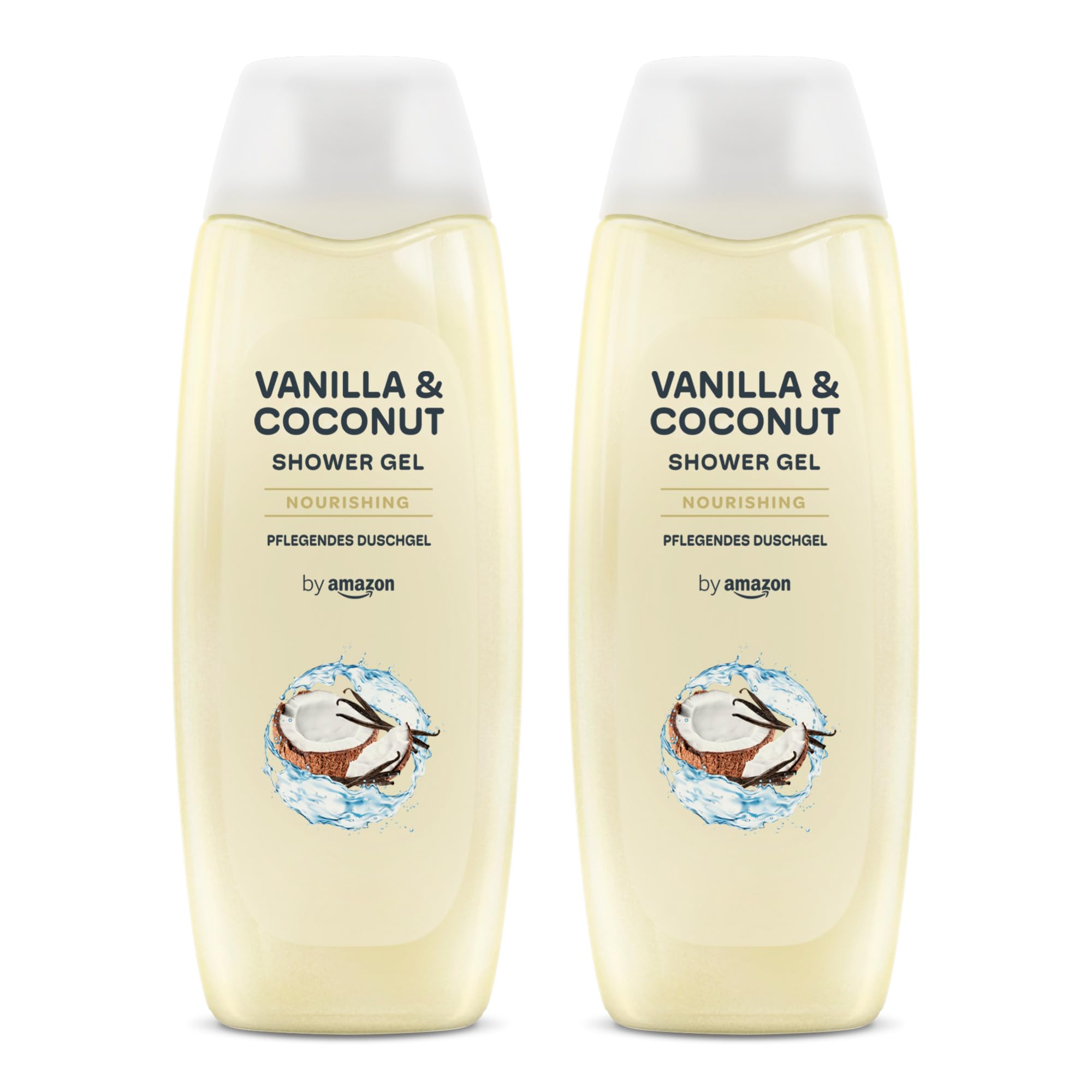 by Amazon Vanille und Kokosnuss Duschgel, 2 x 500ml Vanille & Kokosnuss 500 ml (2er Pack) Angebot bei HelloDeals